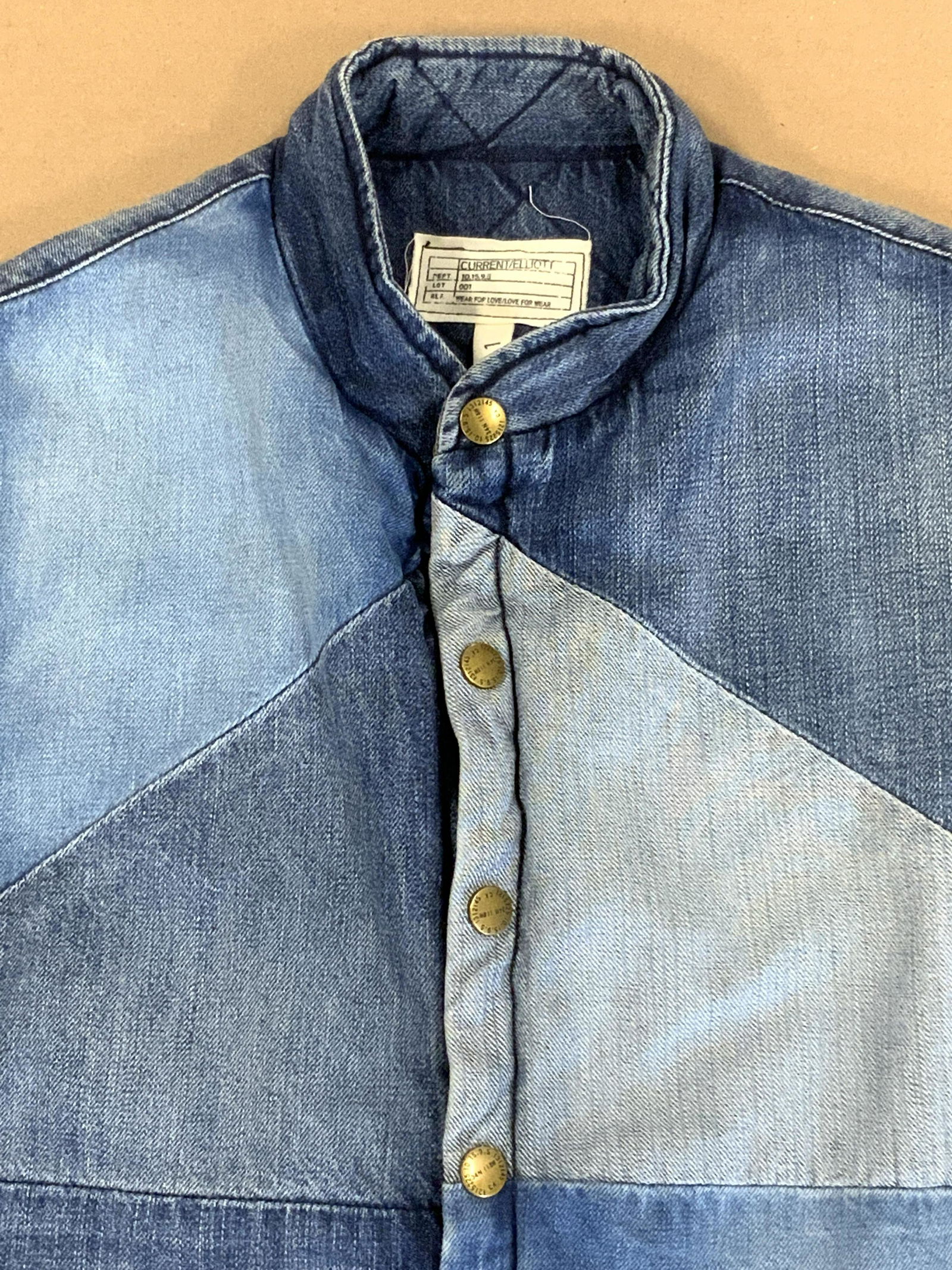 CURRENT ELLIOT Patched Denim Vest, USA (1 of 7)