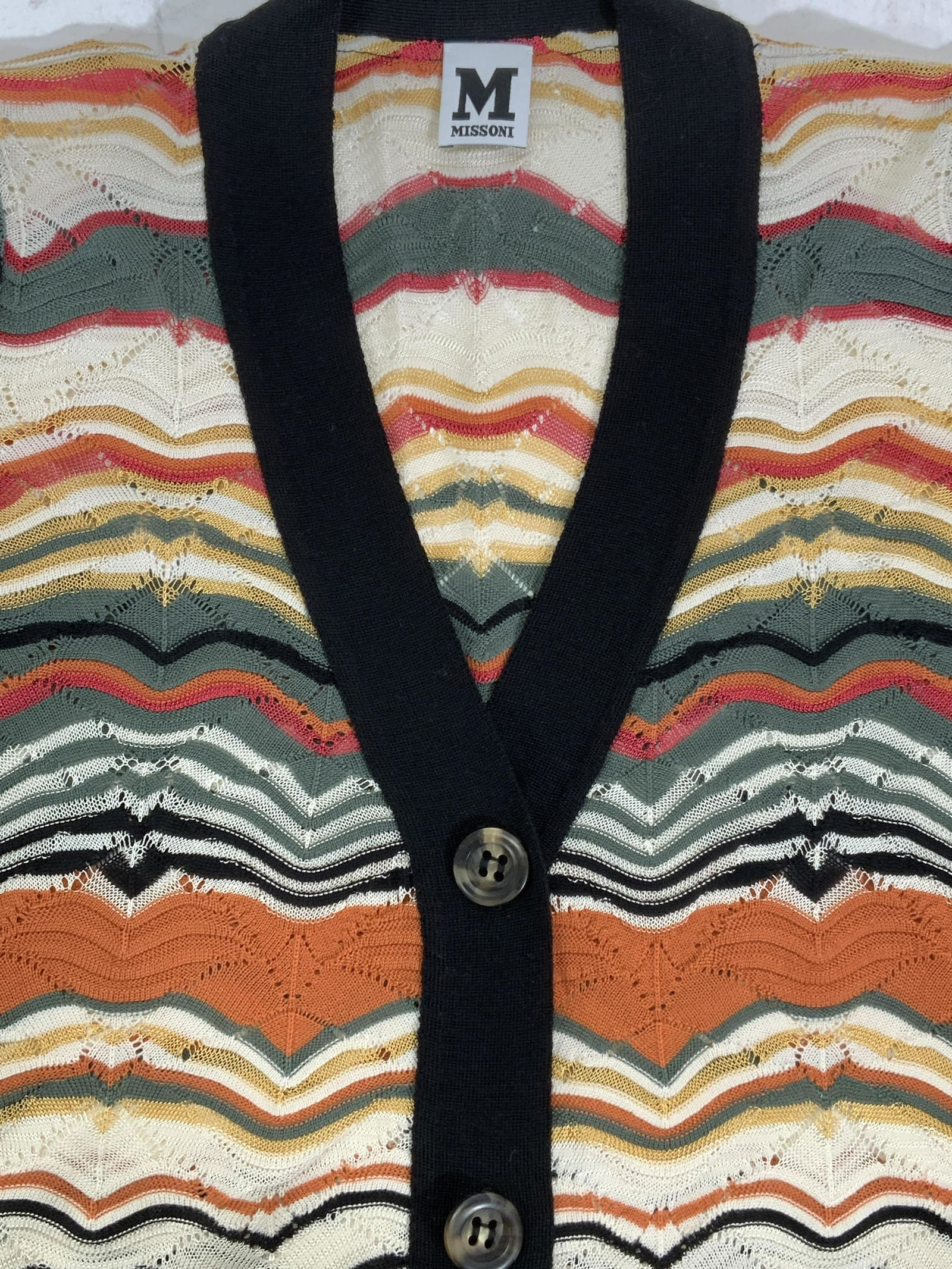 MISSONI Merino Wool Blend Cardigan (1 of 7)