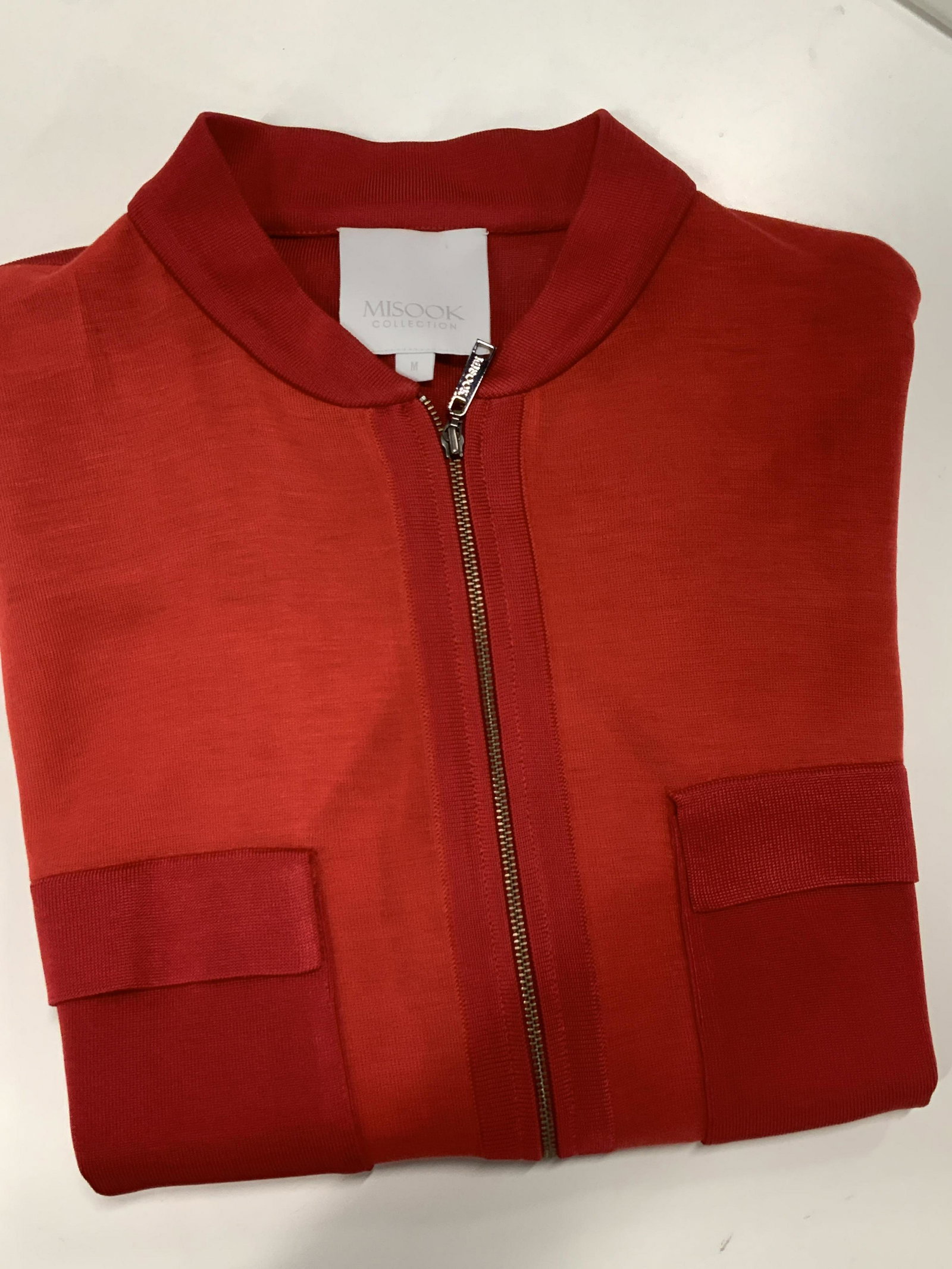 MISOOK Collection Red Knit Sporty Jacket (1 of 6)