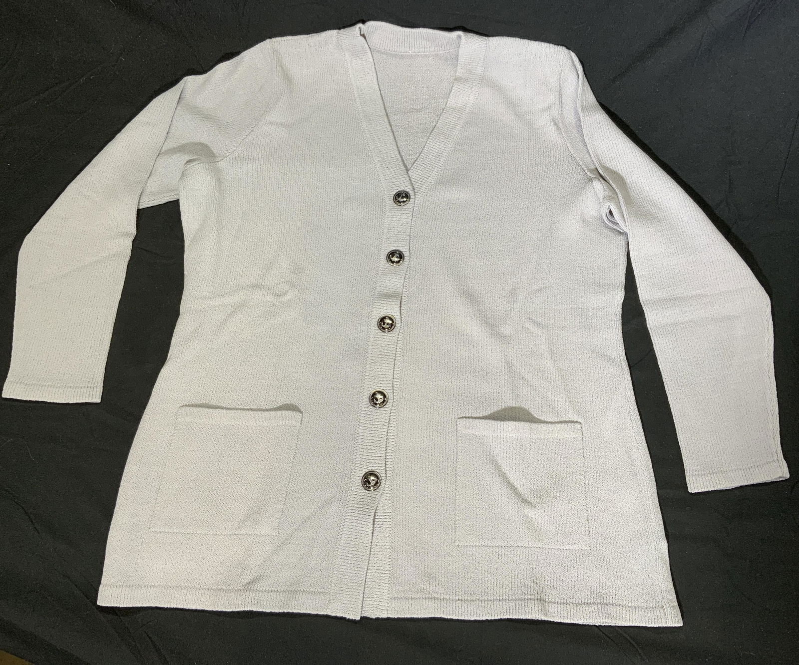 SPORTSWORKS STUDIO Knit V Neck Cardigan (1 of 6)