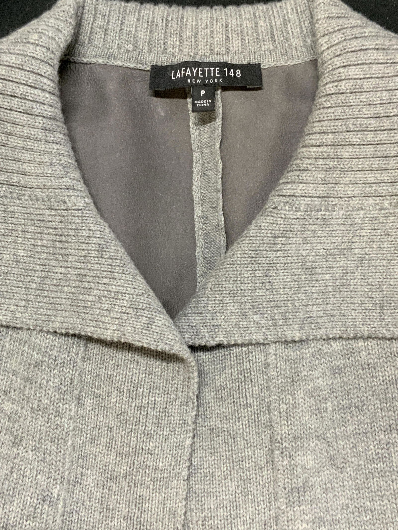 LAFAYETTE 148 Wool & Leather Open Vest (1 of 6)