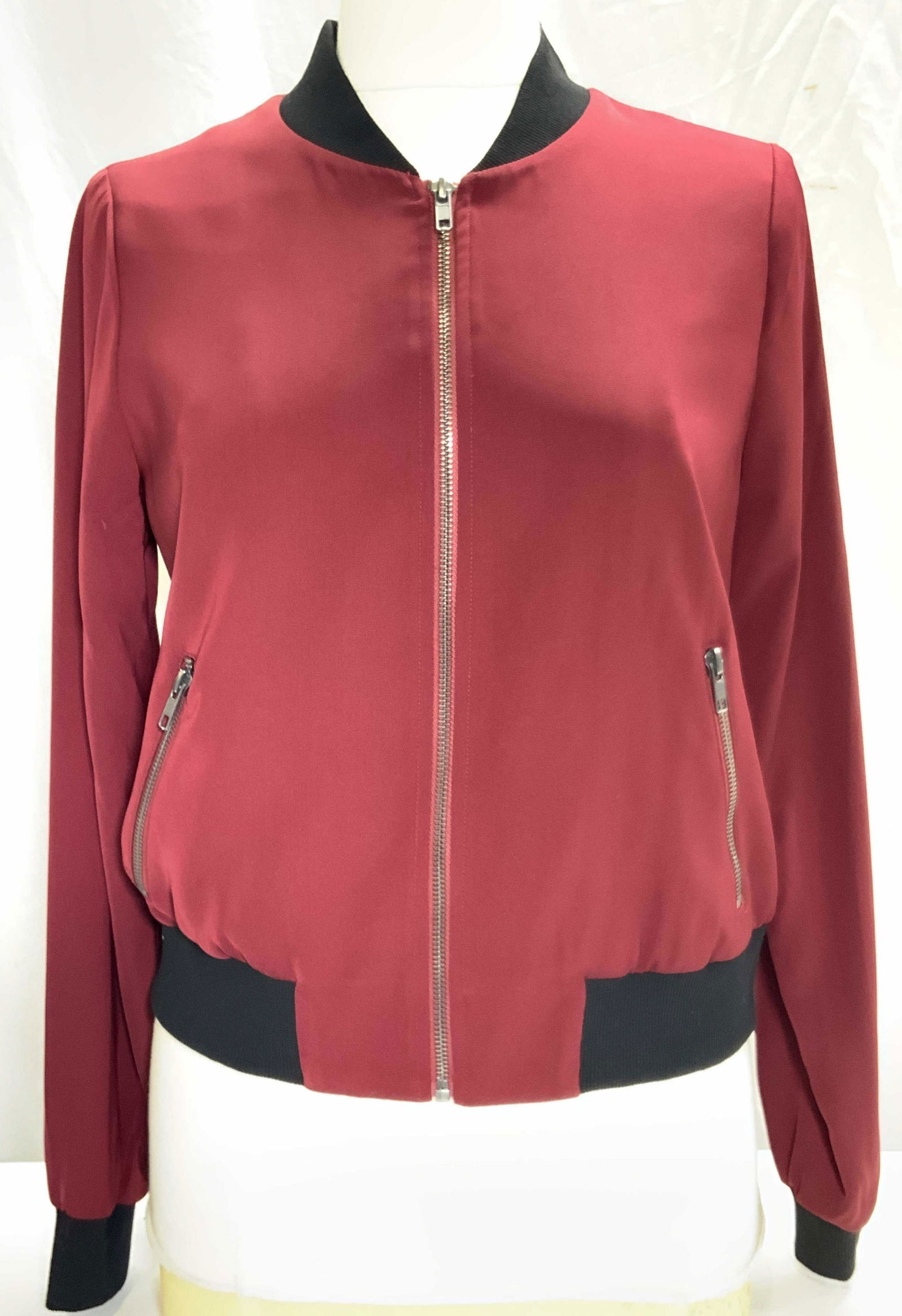 MURAL Burgundy Bomber Jacket NWT (1 of 10)