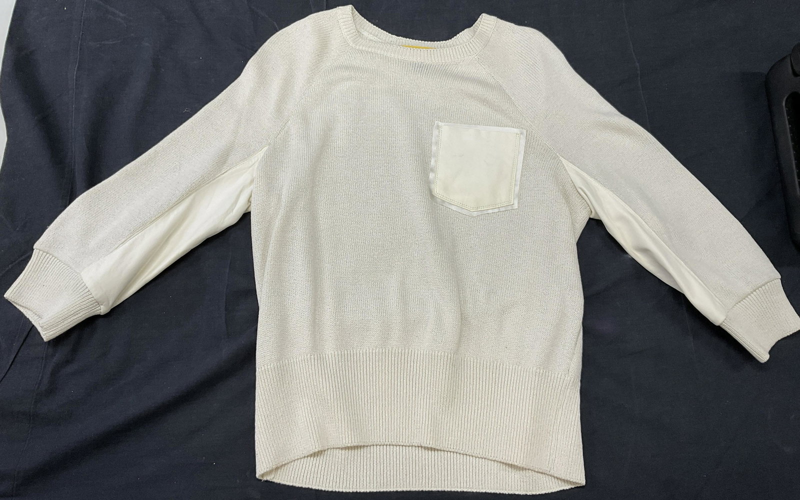 ST. JOHN Cream Colored Knit Top (1 of 7)