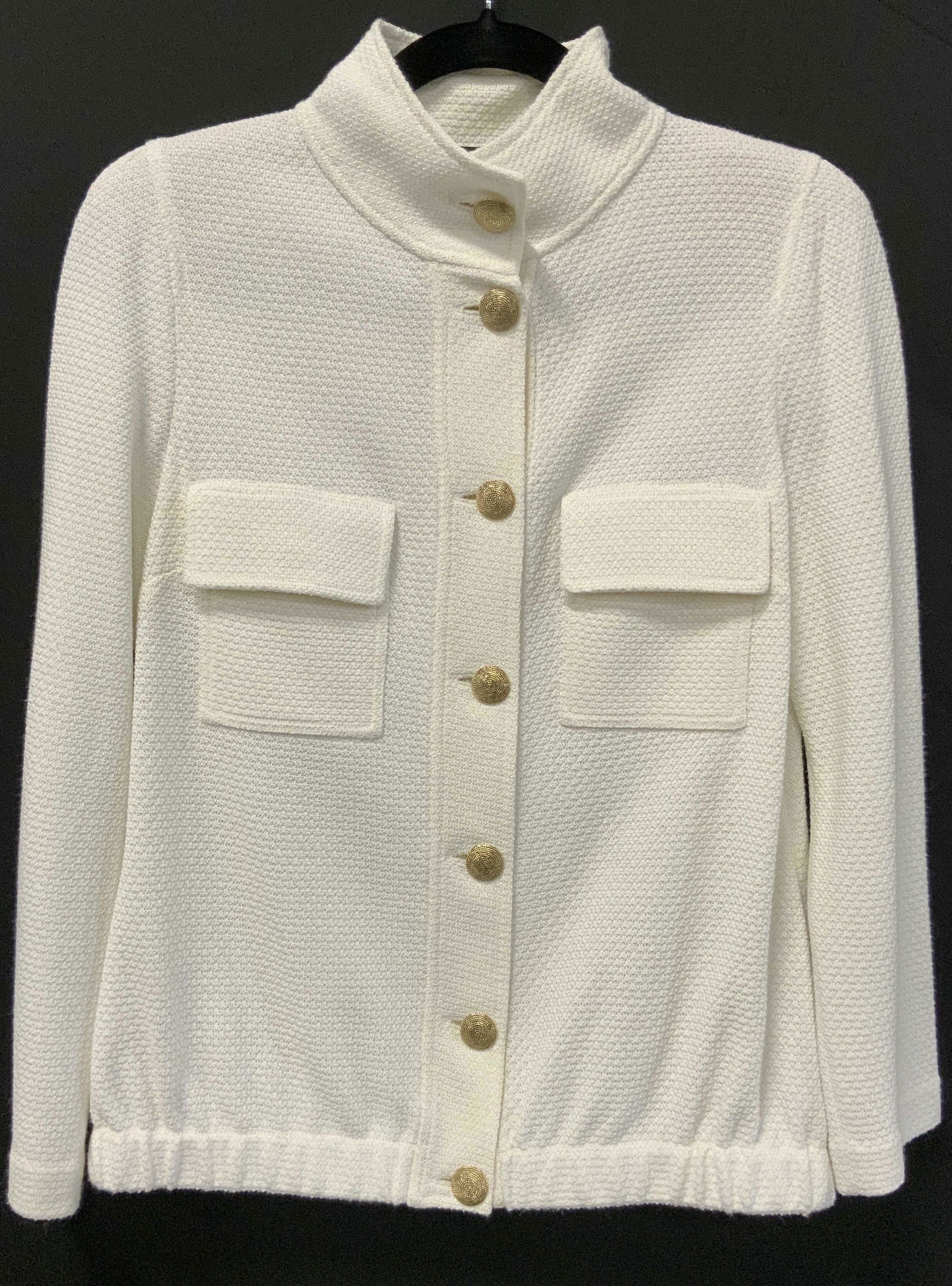 ST. JOHN White Button Up Jacket, MADE IN USA (1 of 13)
