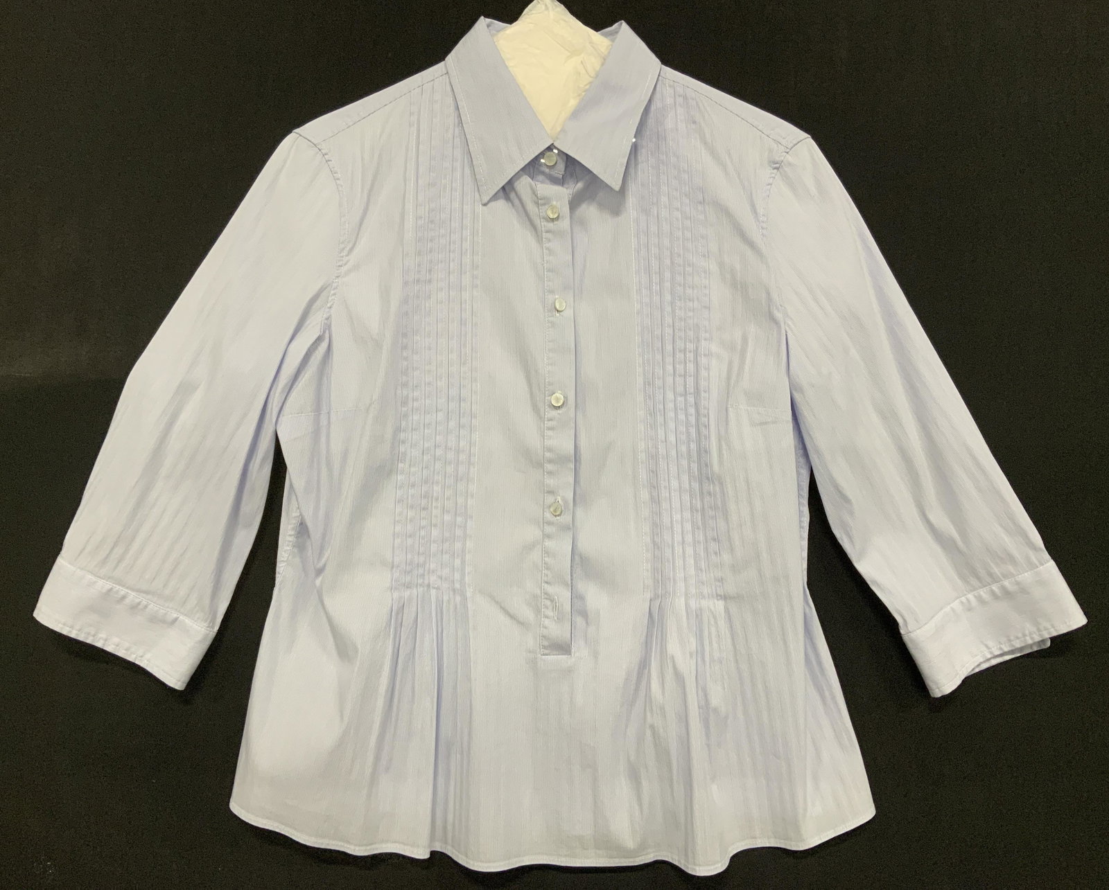 CAROLINA HERRERA Sgn Cotton Pleated Shirt , Spain (1 of 7)