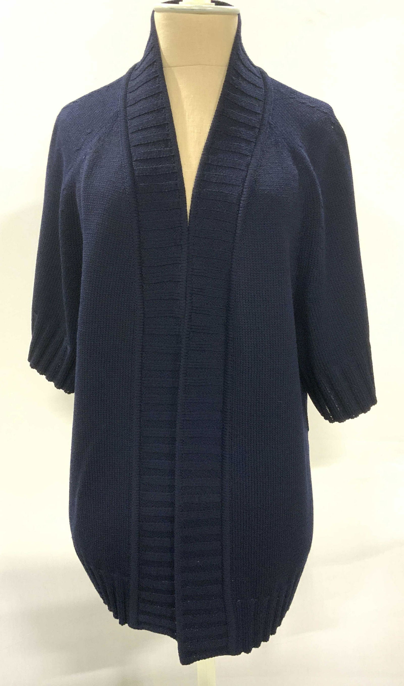 ST. JOHN SPORT Wool Blend Short Sleeve Cardigan (1 of 7)