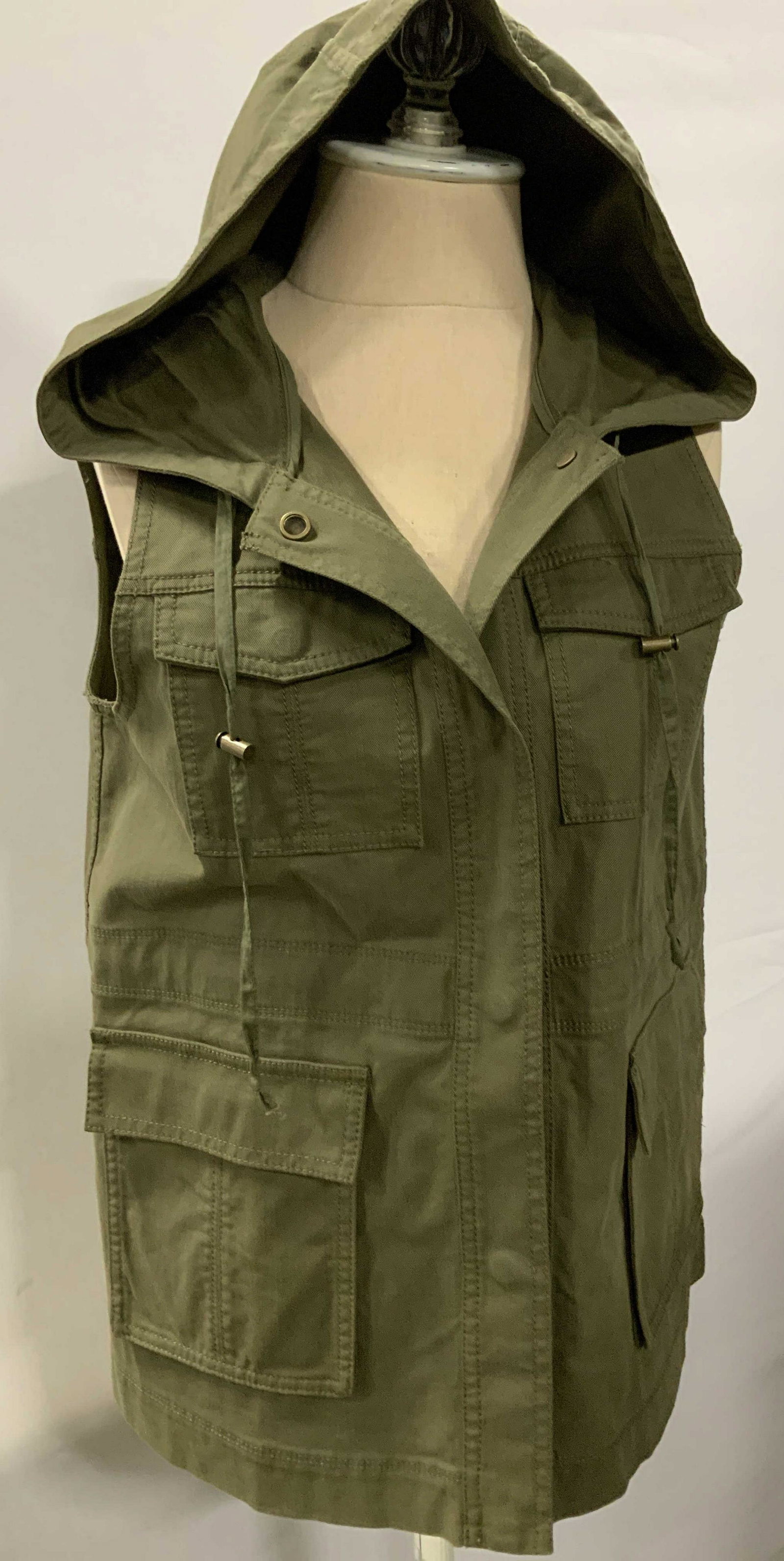 The FISHER PROJECT Army Green Cotton Vest (1 of 7)