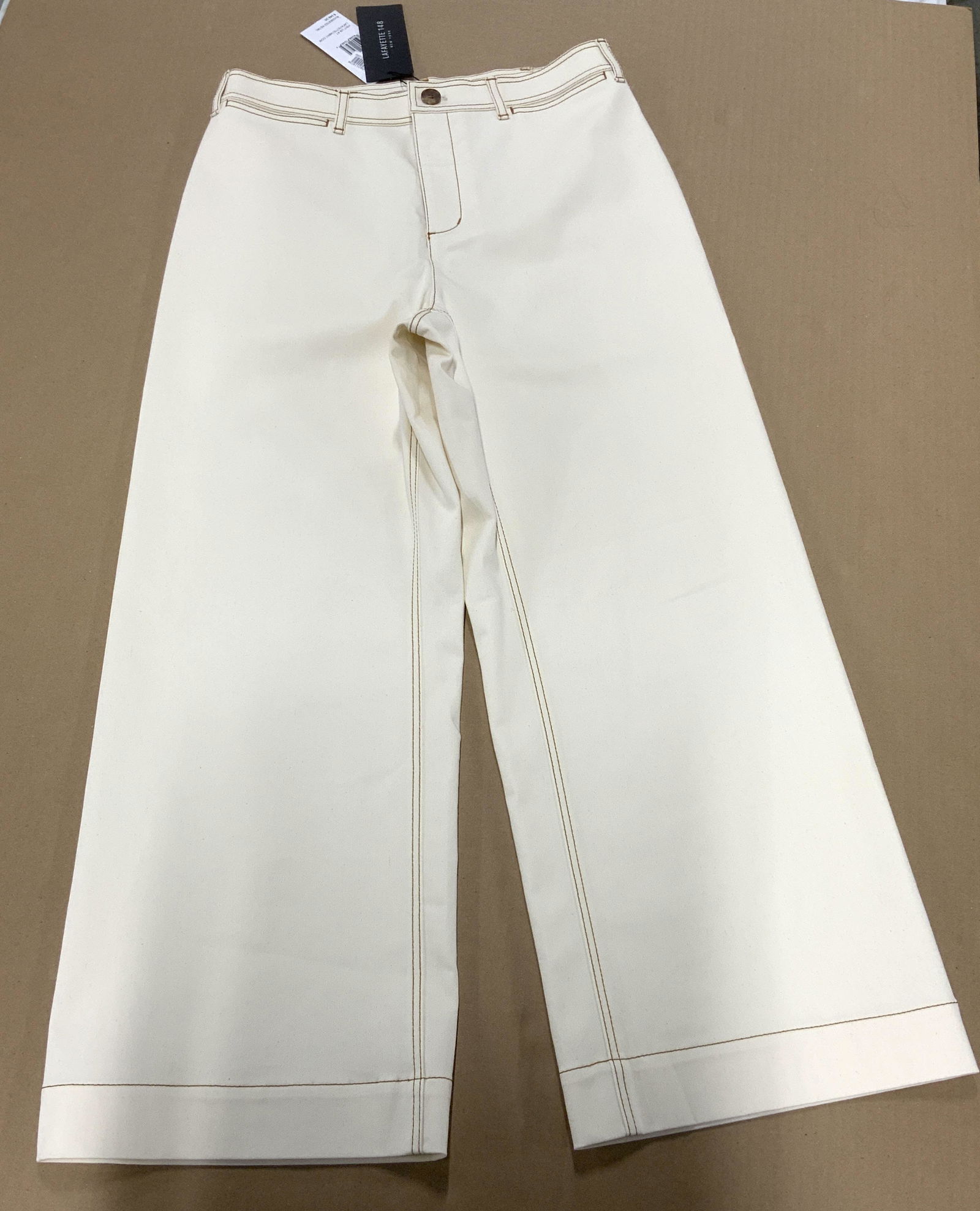 LAFAYETTE 148 Natural White Wide Leg Pants NWT (1 of 5)