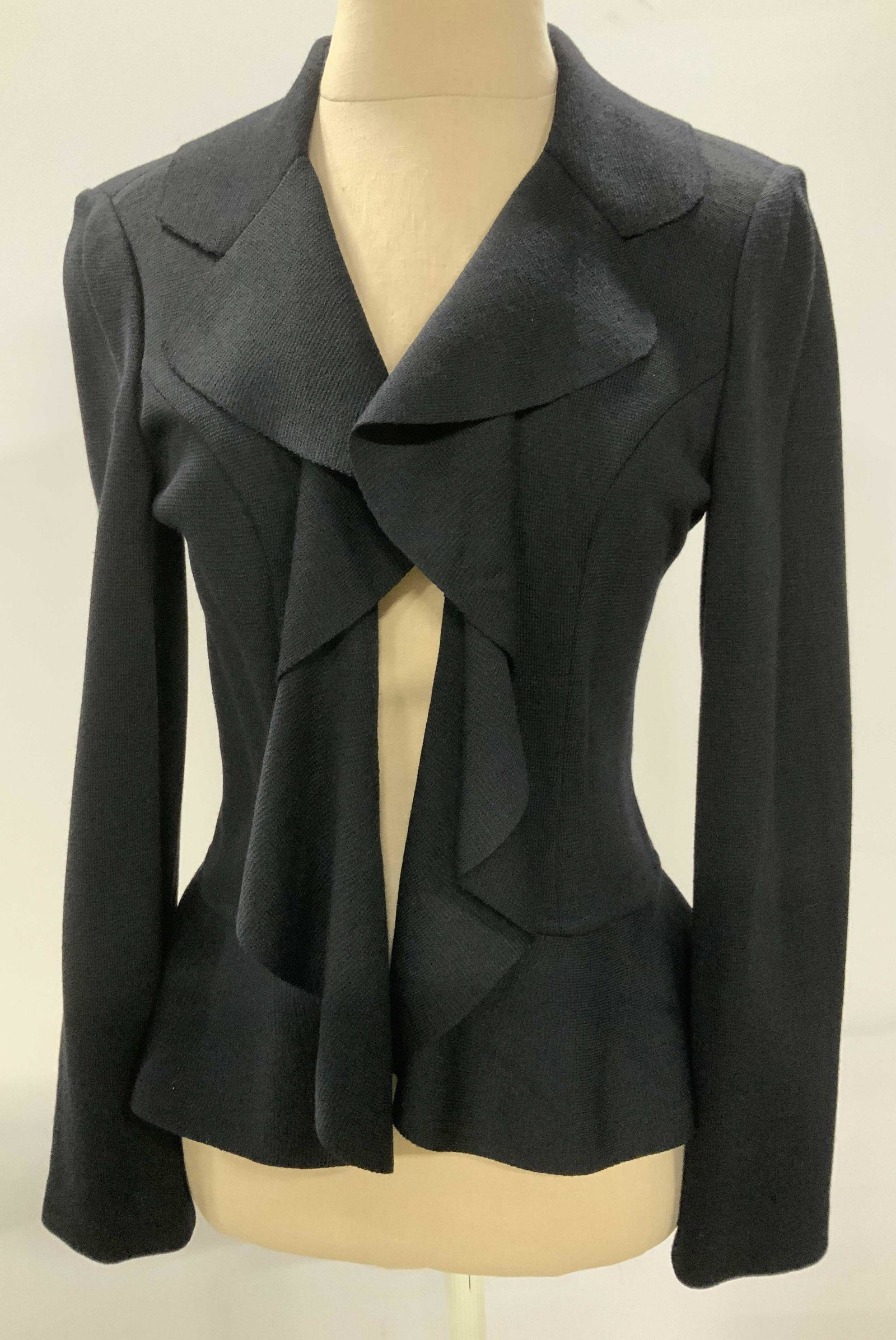 ST JOHN KNIT BLZAR JACKET WITH RUFFLING (1 of 5)