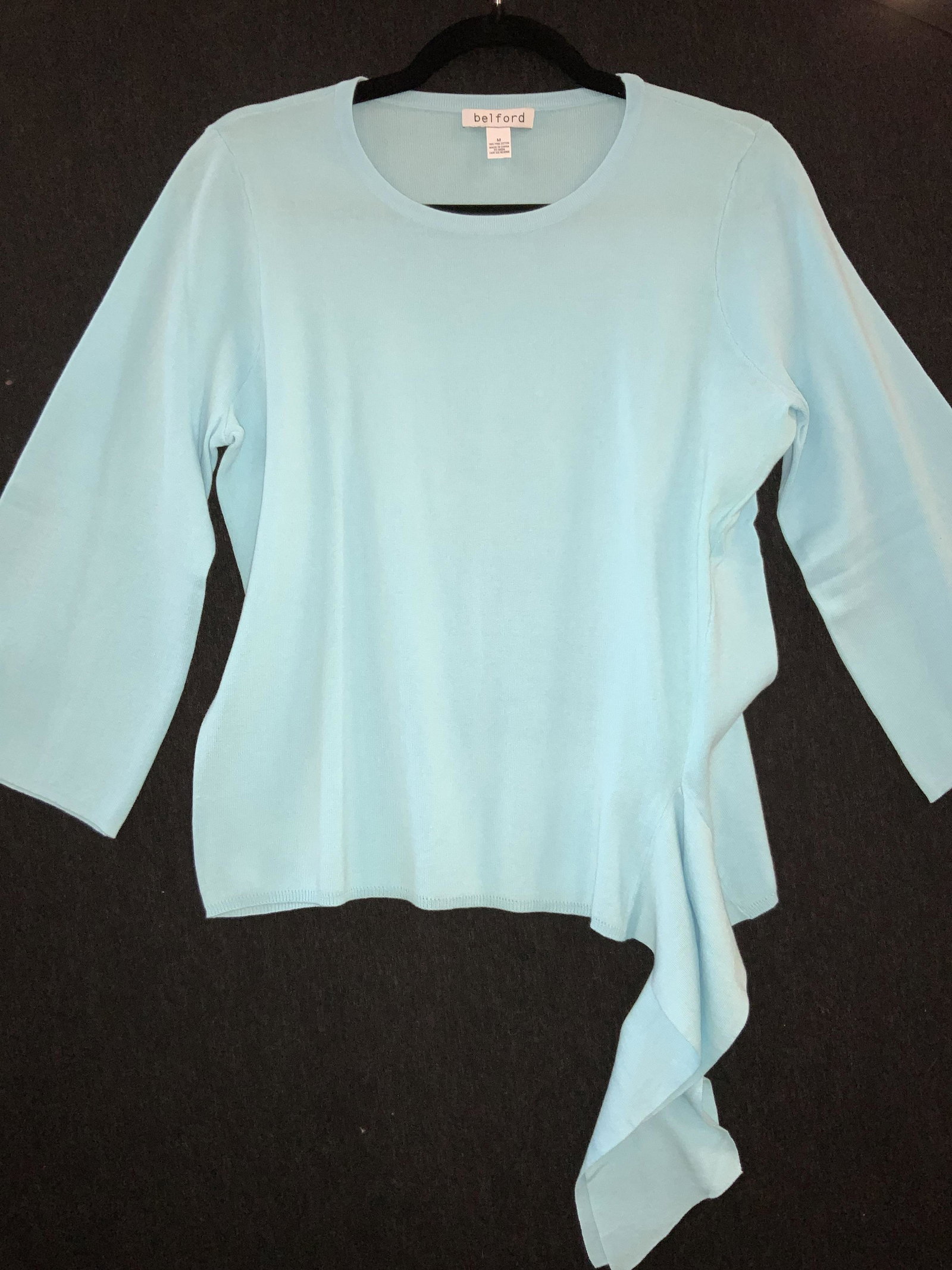 BELFORD Designer Baby Blue Cotton Sweater (1 of 5)