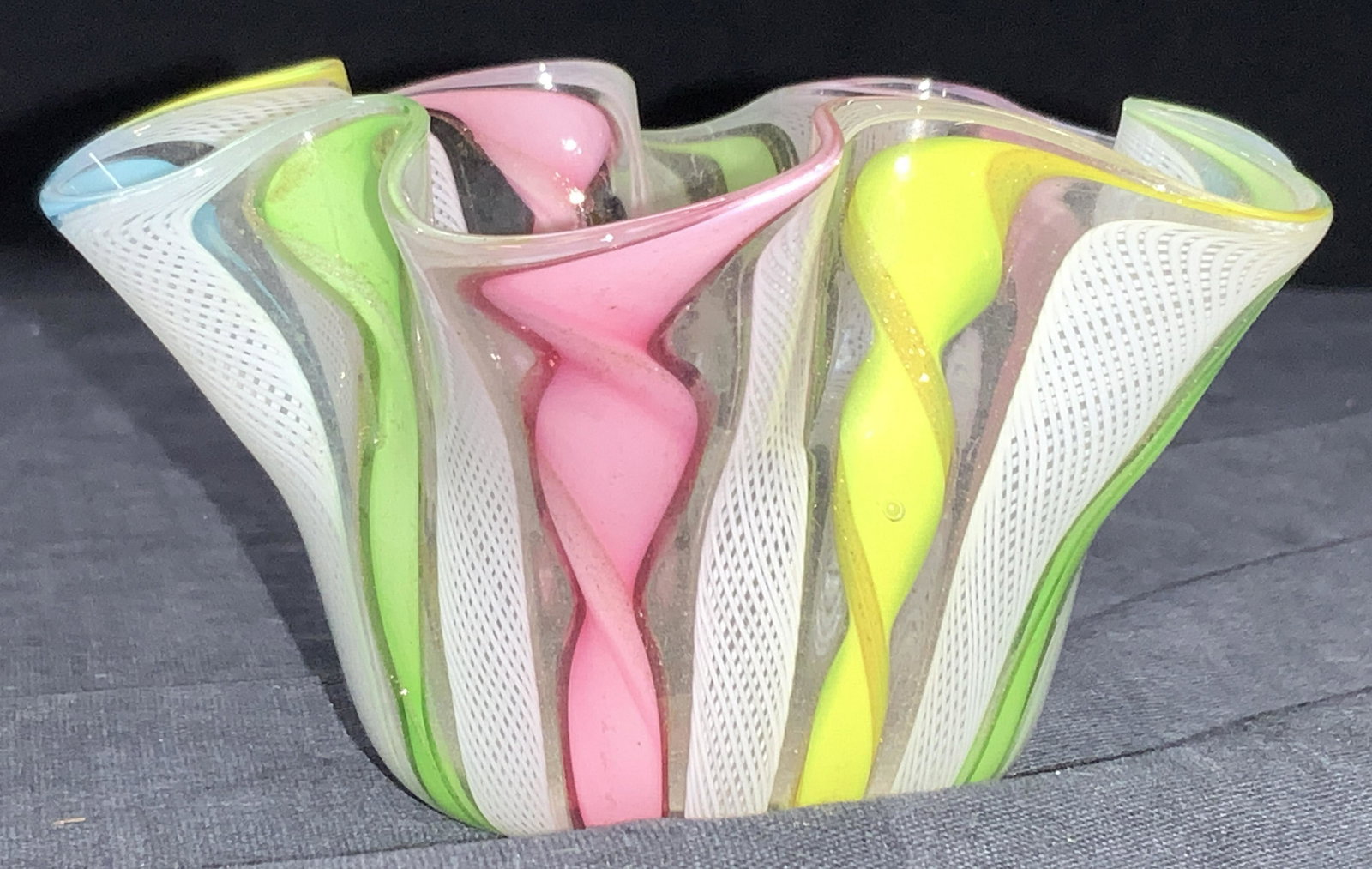 Hand Blown Murano Style Glass Trinket Dish (1 of 6)