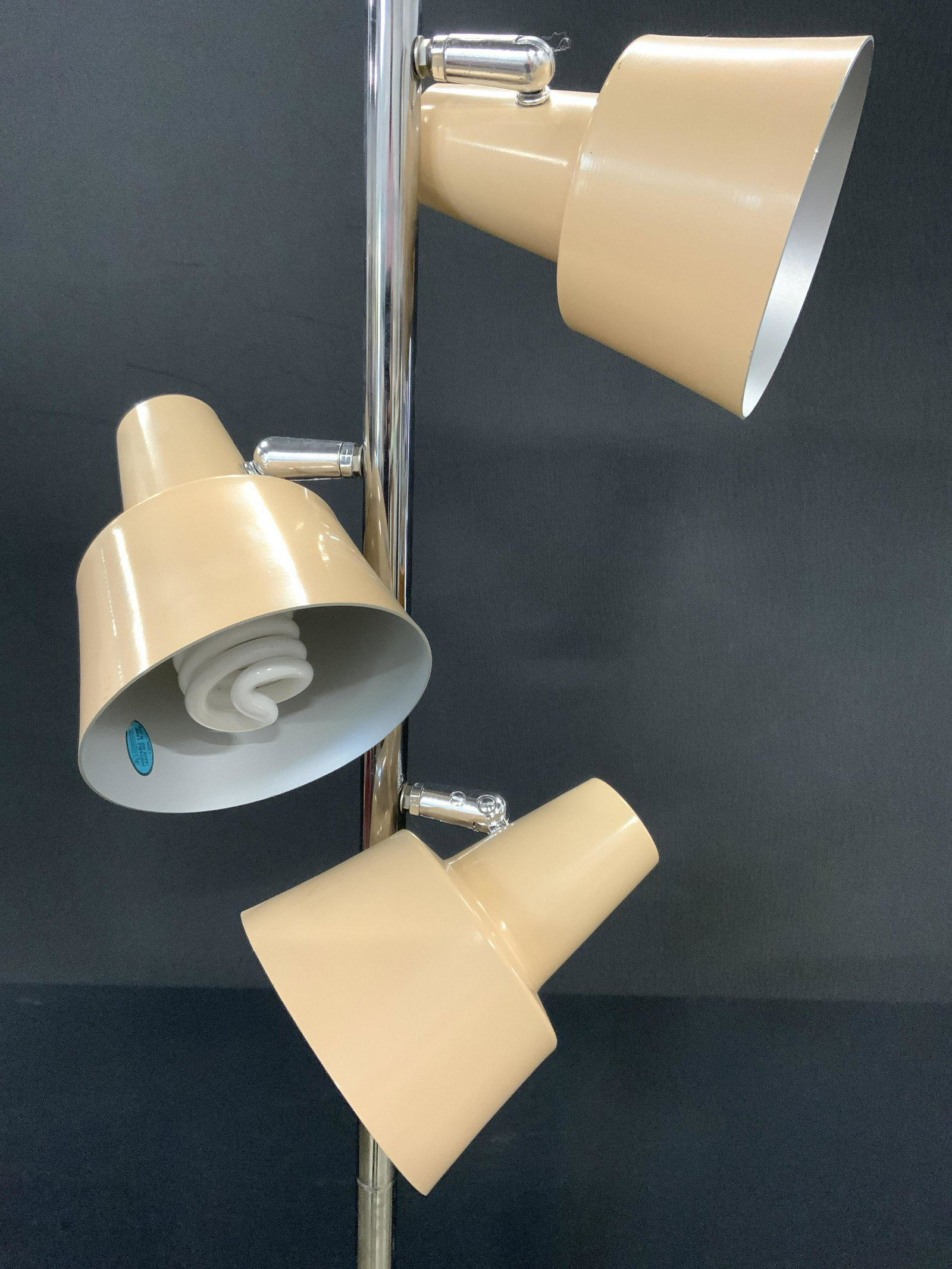 Mid Century Modern 3 Shade Floor Lamp (1 of 9)