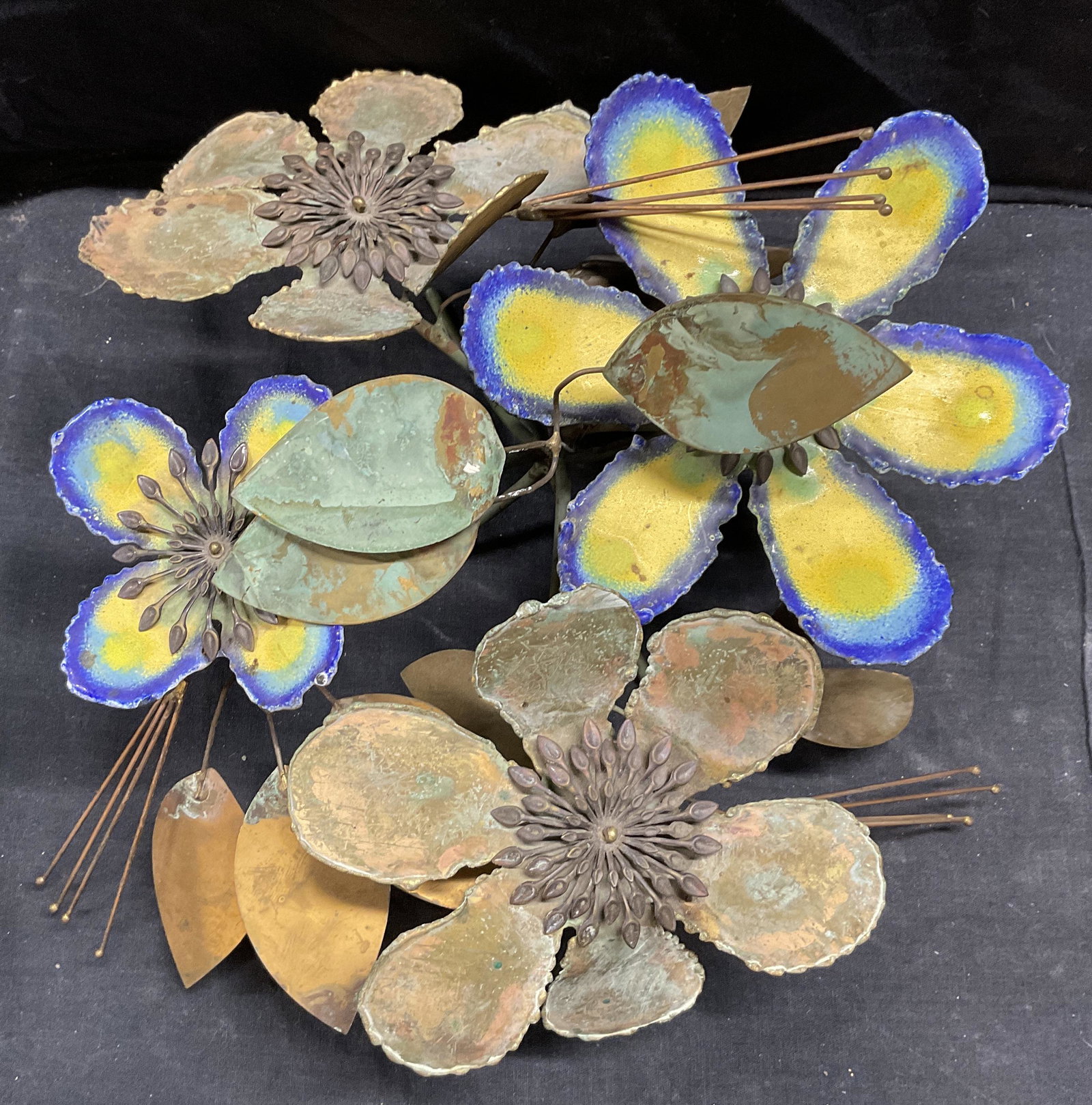 Vintage Metal Flower Sculpture (1 of 8)