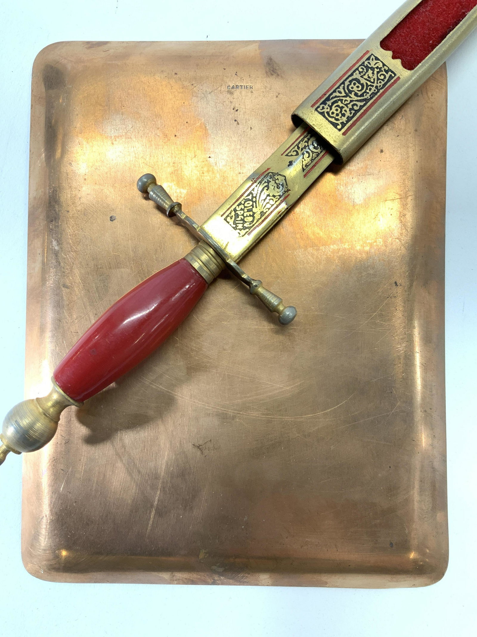 CARTIER Copper Desktop Accessory ,Letter Opener, 2 (1 of 7)