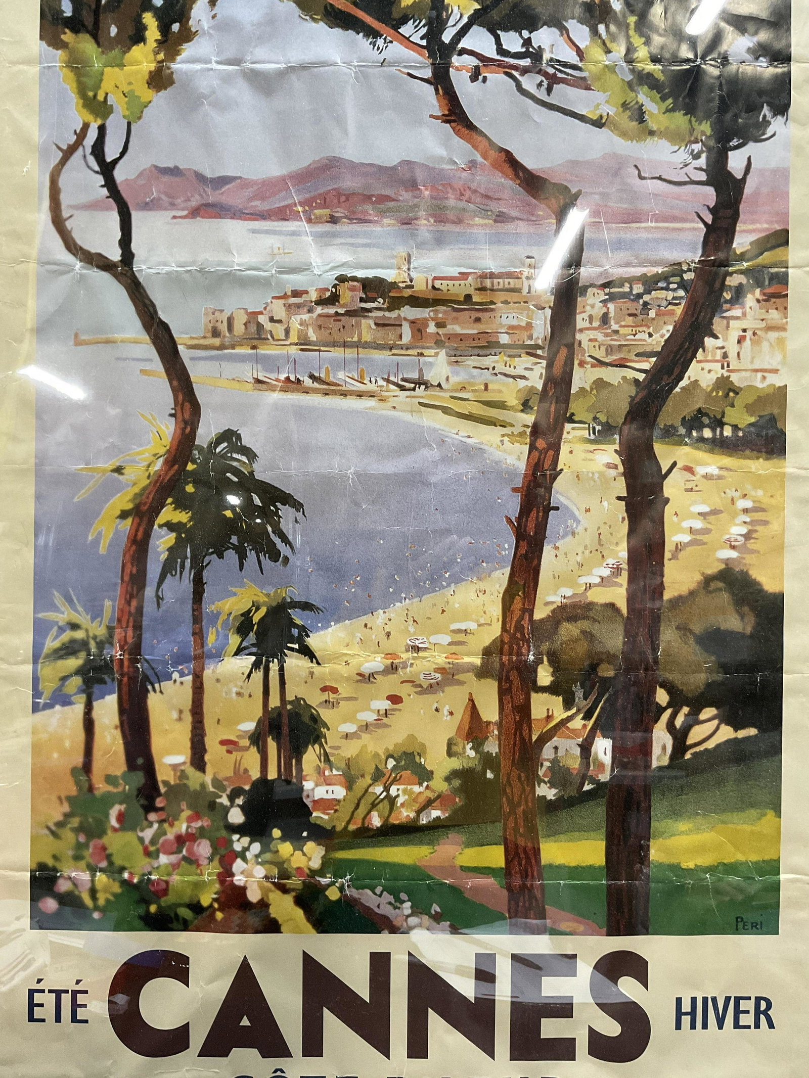 LUCIEN PERI Cannes Offset Lithograph (1 of 7)