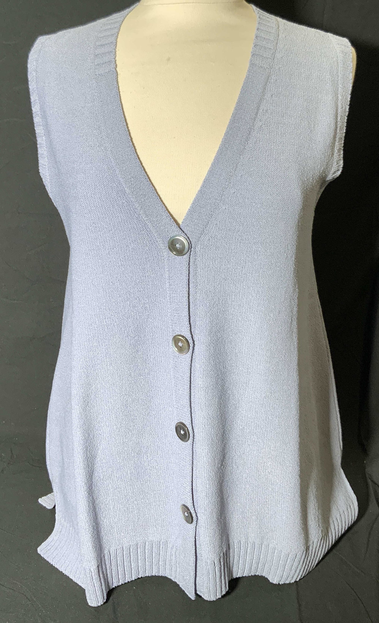 BARBARA WELLS STUDIO Light Blue Sweater Vest (1 of 7)