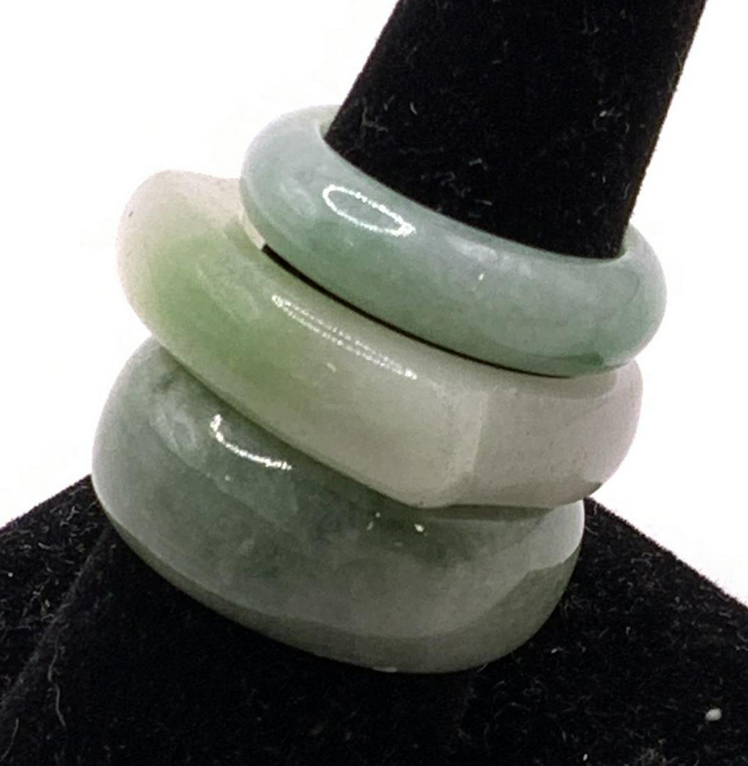 Lot 3 Green Quartz Fashion Rings, Jewelry (1 of 7)