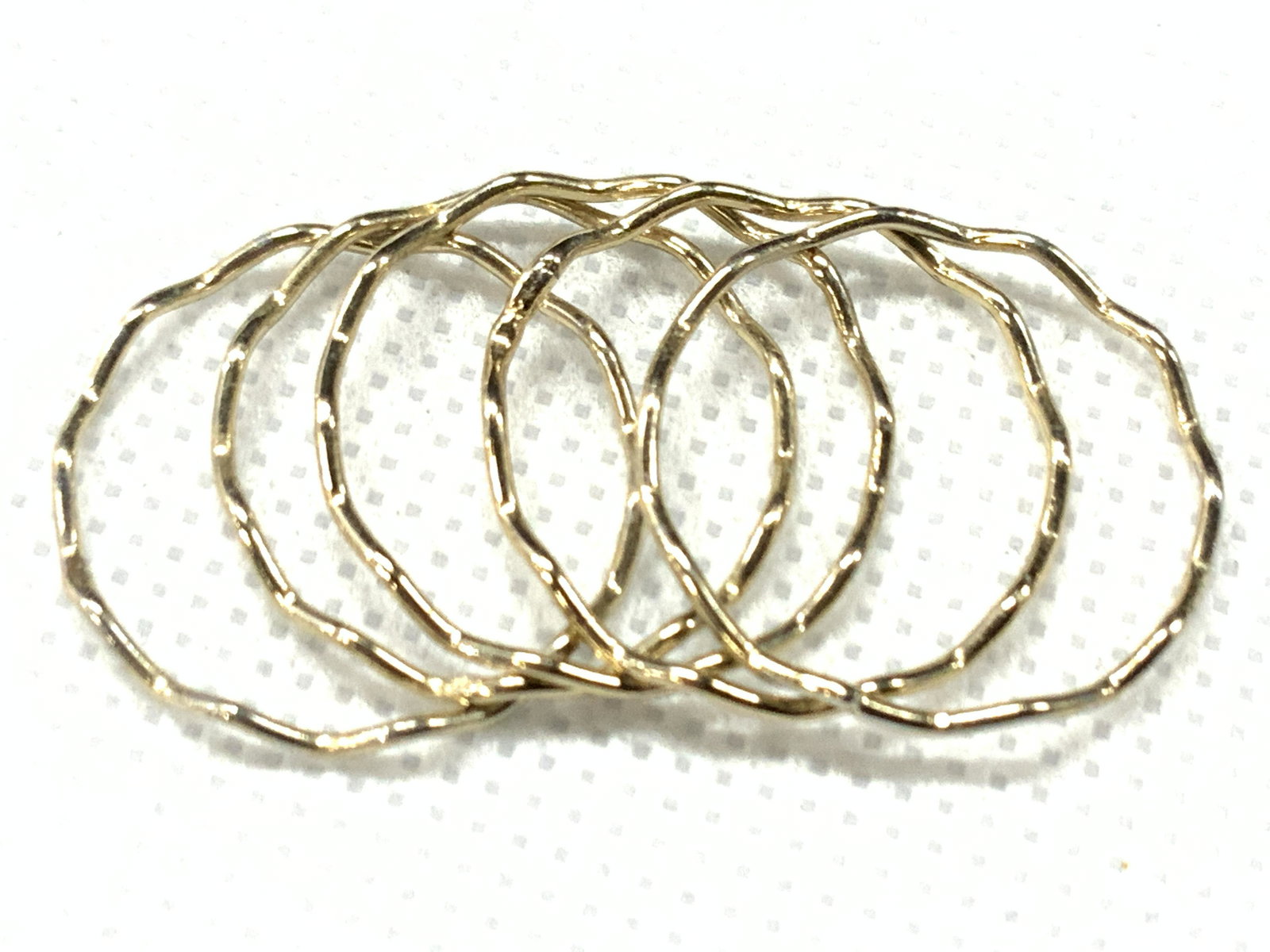 5 Wave Stackable Rings: 5 gold toned rings with wave designs. Size 7.5 Rings, stackable rings, wave rings, ladies rings, Jewelry, Costume Jewelry, Ladies Wearable Accessories, Ladies Fashion Accessories, fashion jewelry, coc