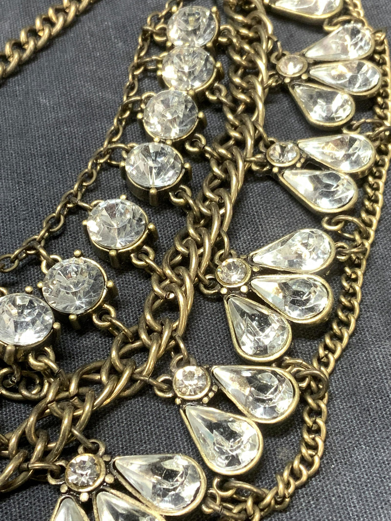 CHICOS Crystal Statement Necklace & Bracelet NWT (1 of 5)