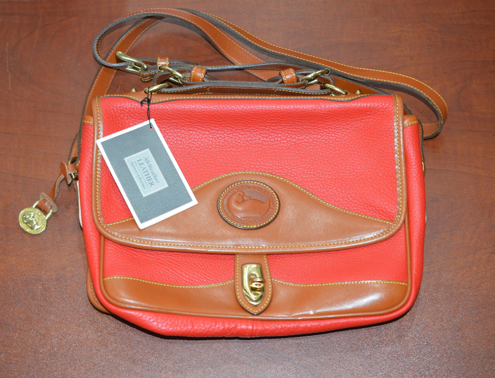 Dooney & Bourke All Weather Red Leather Handbag (1 of 6)