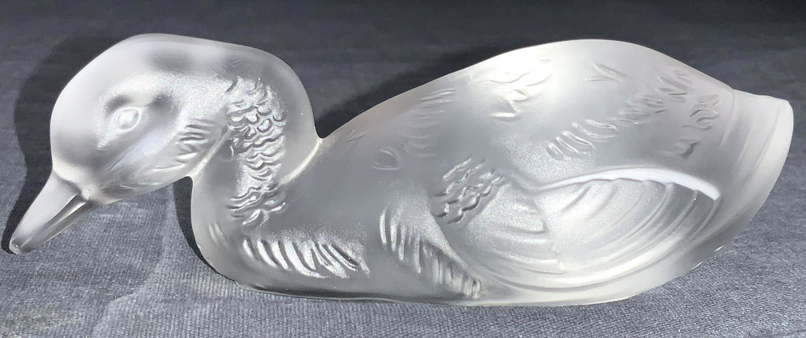BACCARAT Crystal Duck Paperweight (1 of 8)