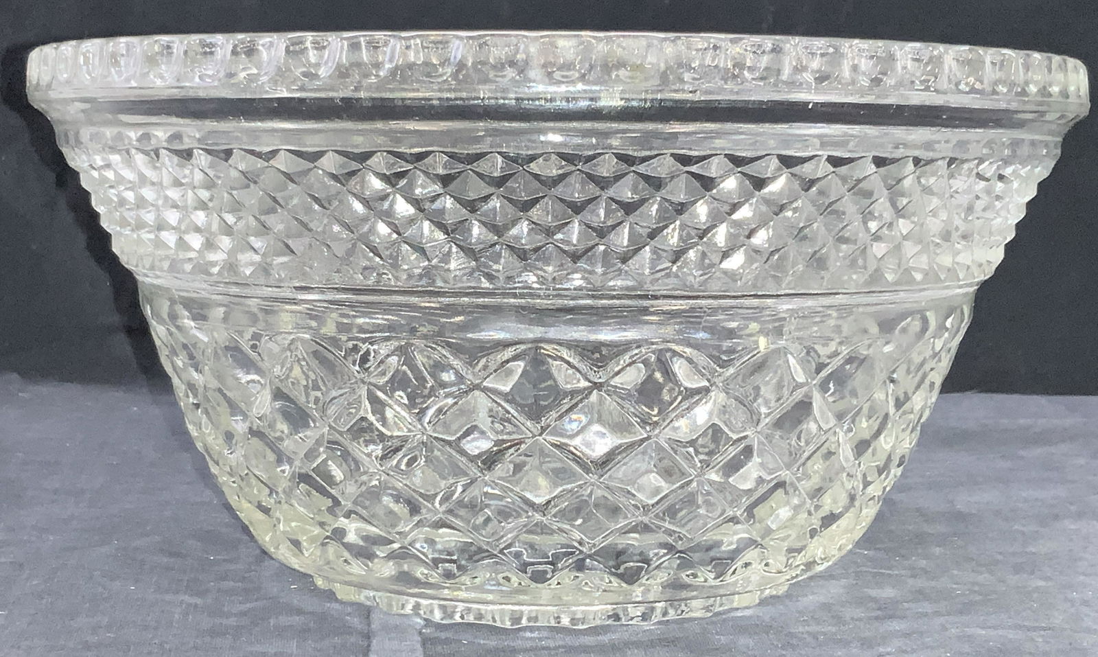 Vintage Patterned Cut Crystal Vessel (1 of 6)