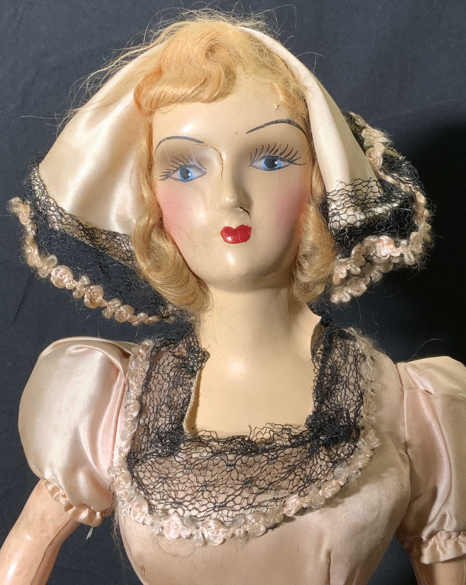 Vintage Hand Painted Victorian Style Doll (1 of 6)