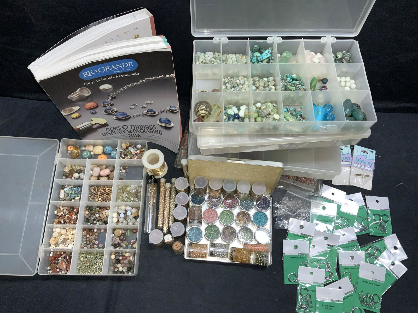 Lrg Jewelry Making Lot, Natural Stone, toggle (1 of 19)