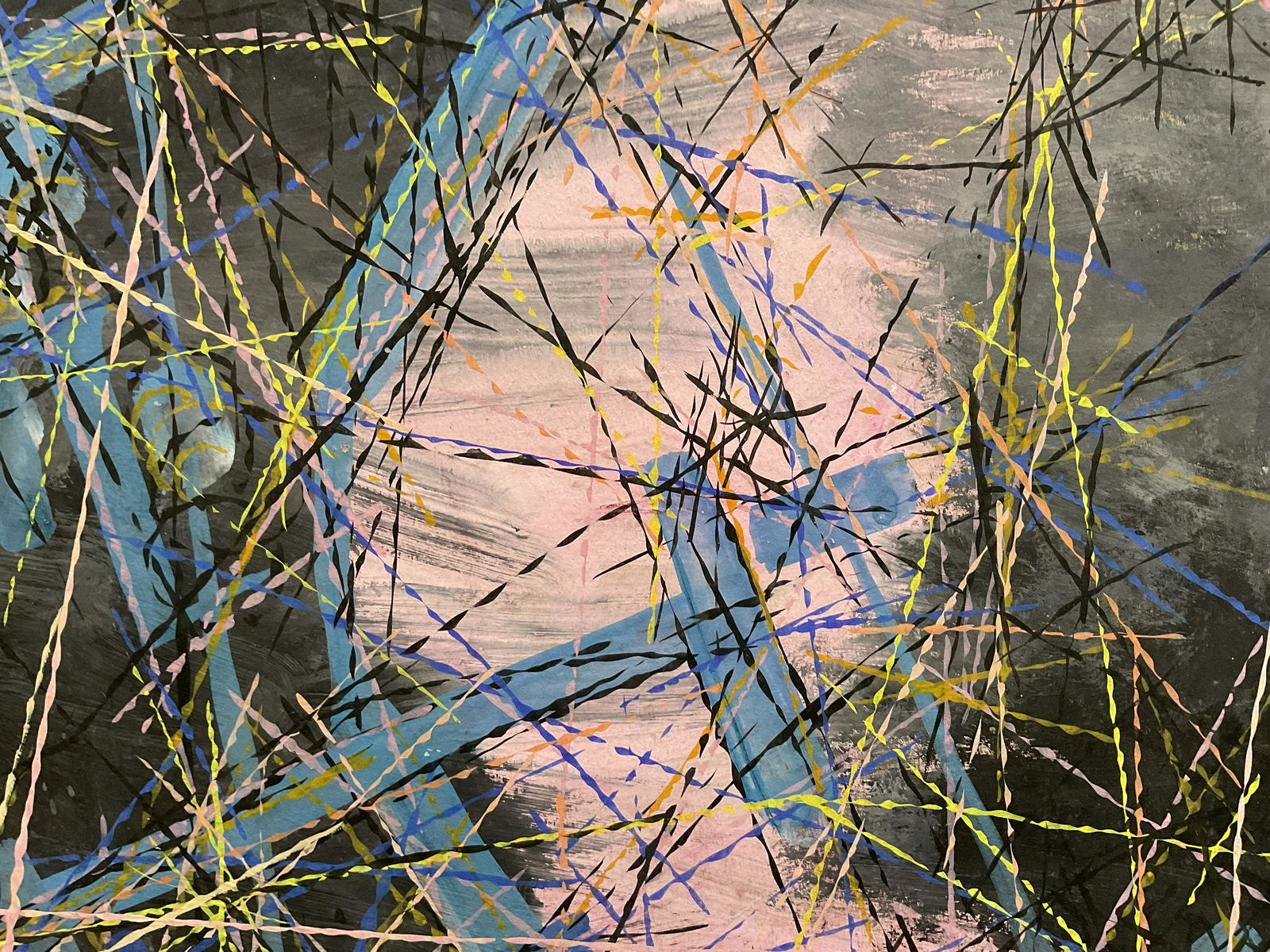 SCARLETT Signed Gouache Painting (1 of 6)