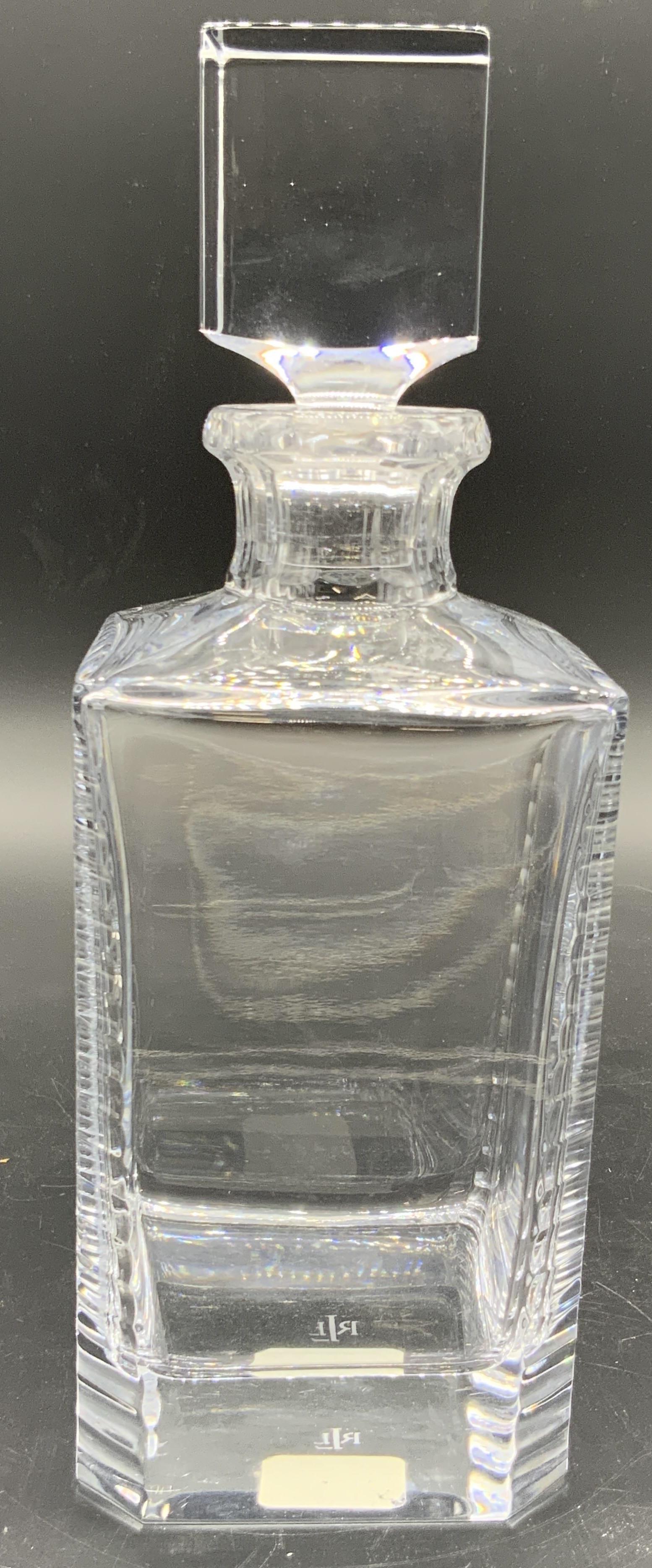 RALPH LAUREN Lead Crystal Decanter W/ Stopper (1 of 12)