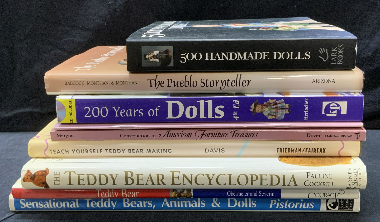 Lot of 9 Vintage Hobby & Crafts Books: Lot of 9 Vintage Hobby & Crafts Books, 1/9: American Furniture Treasure published by Dover circa 1975, 2/9: Alta Pacific Mini Mansions published by Hixson circa 1992, 3/9: Teach Yourself Teddy Bear Ma