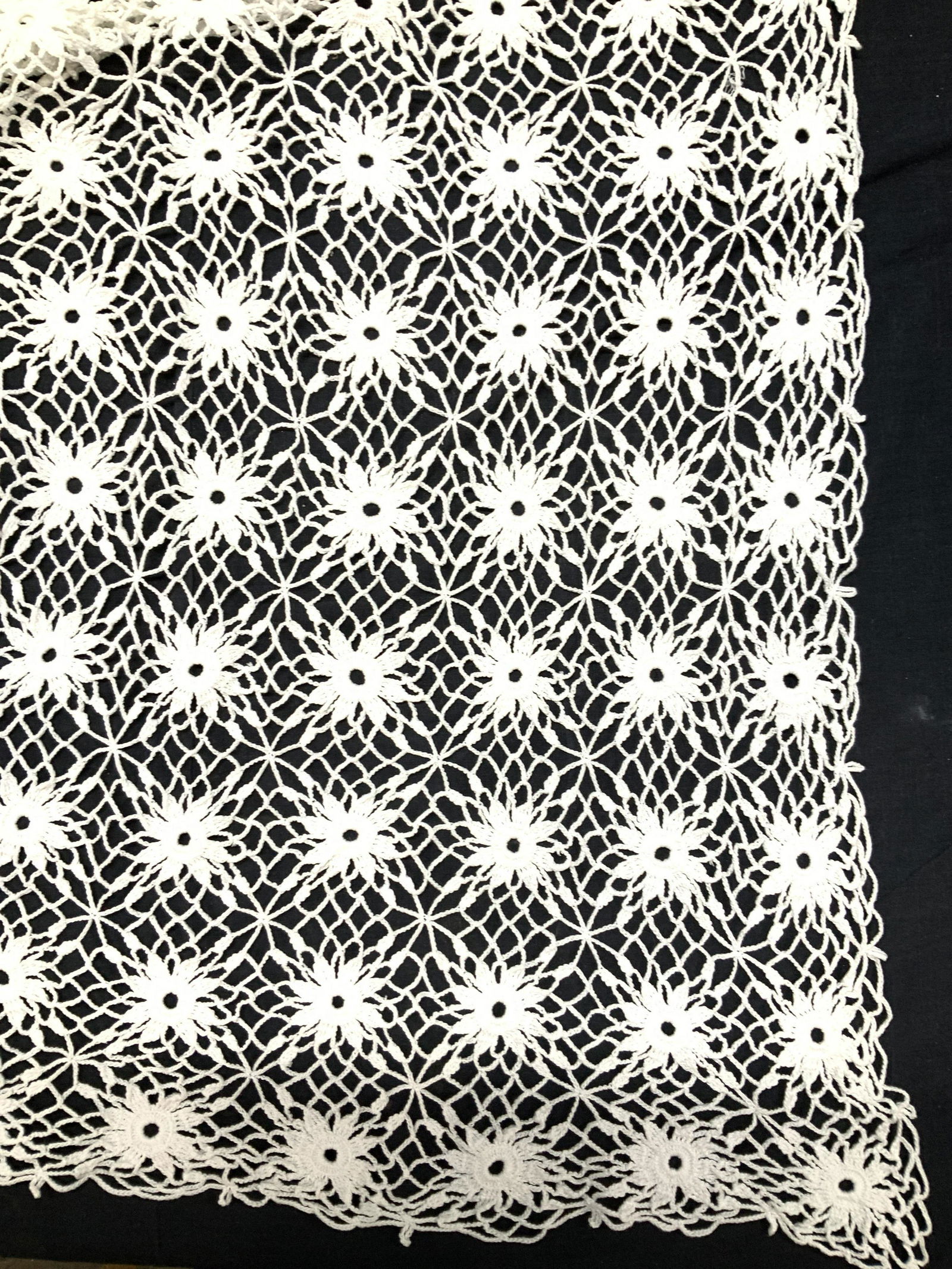 Floral Crochet Tabletop Cover, White (1 of 6)