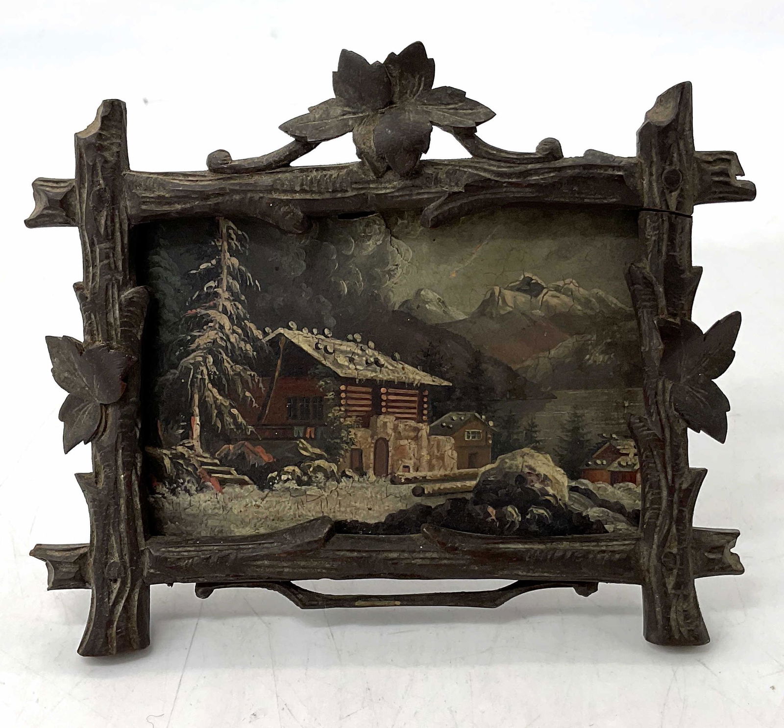 Miniature Oil Painting of a Cabin (1 of 5)