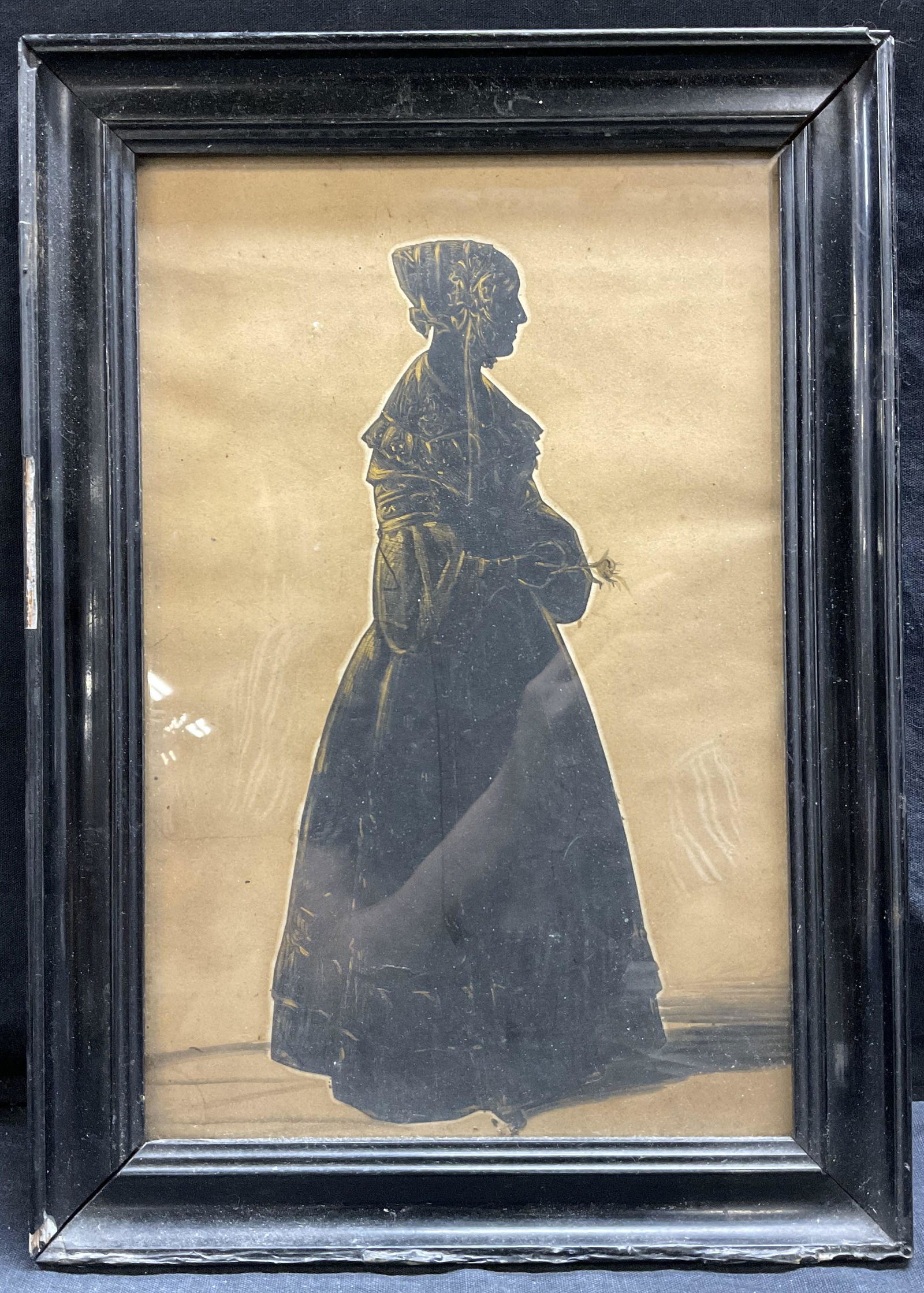 Ink Painting of a Colonial Woman (1 of 5)