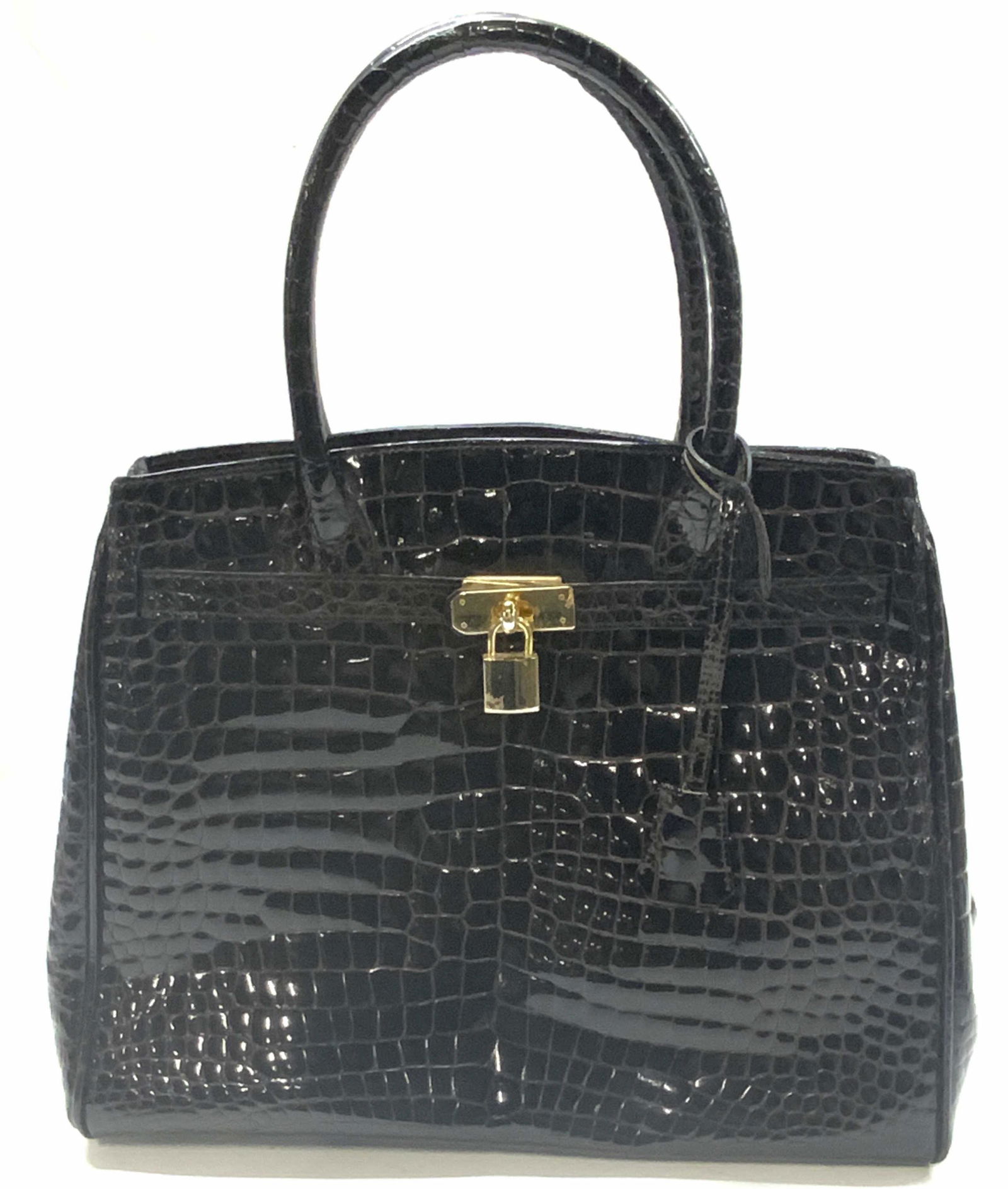 TIZIANA COLLECTIONS Crocodile Top Handle Bag (1 of 7)