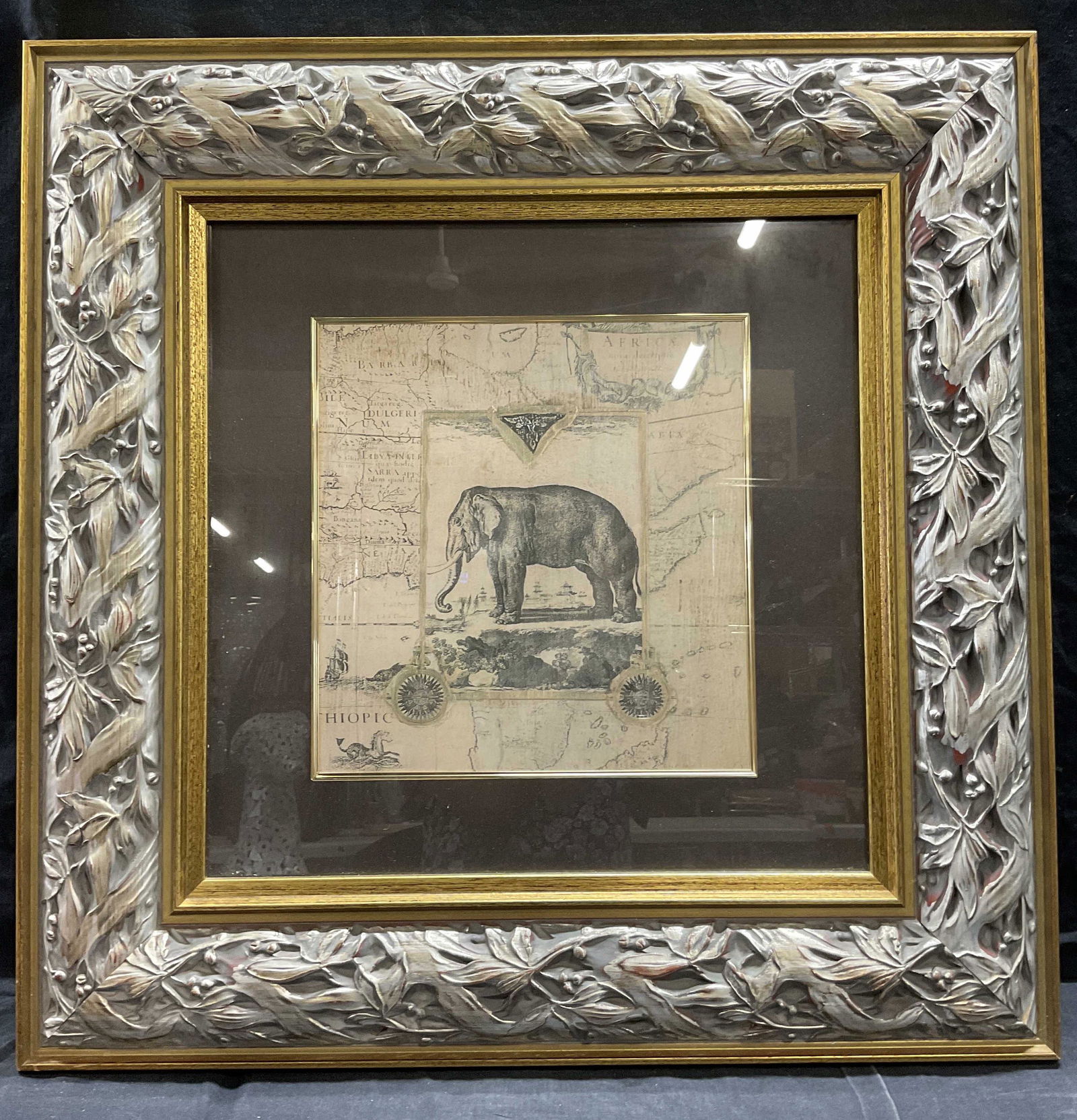 JOYCE COMBS Elephant Offset Lithograph (1 of 5)