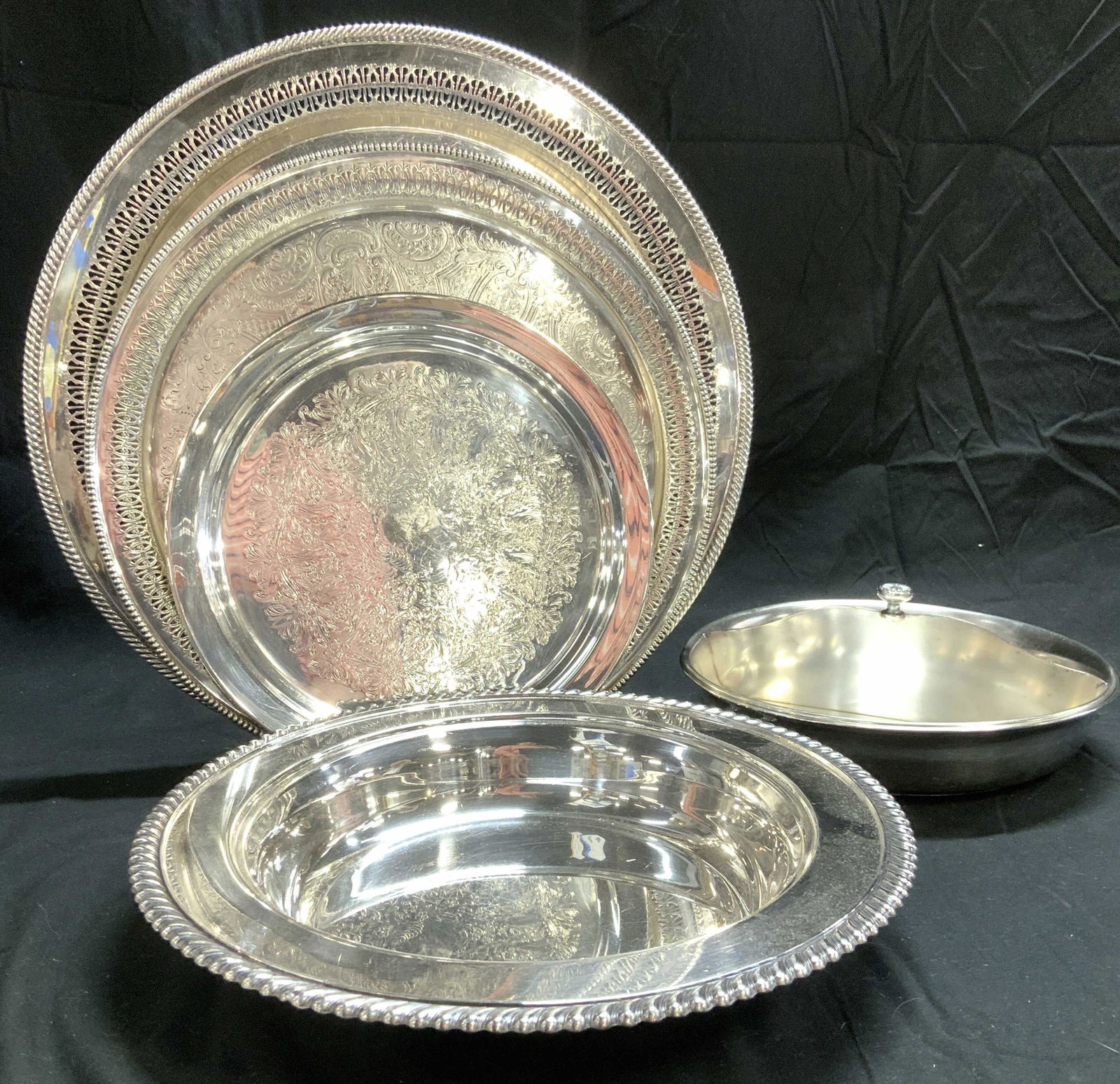 Reed & Barton, Barker Ellis Silver Plated Trays + (1 of 7)