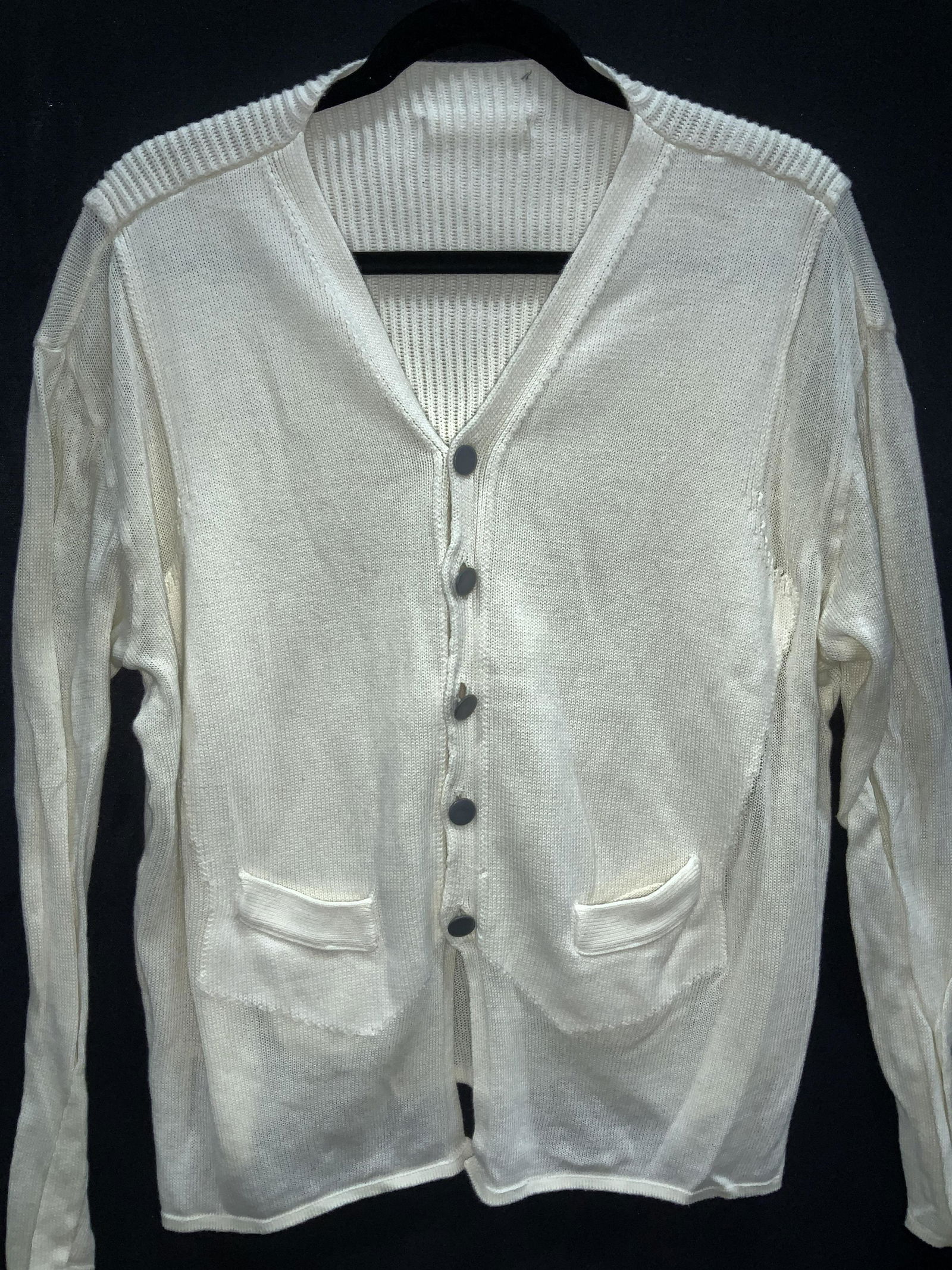 FUZZI Cotton Knit Button Down Cardigan, Italy (1 of 6)