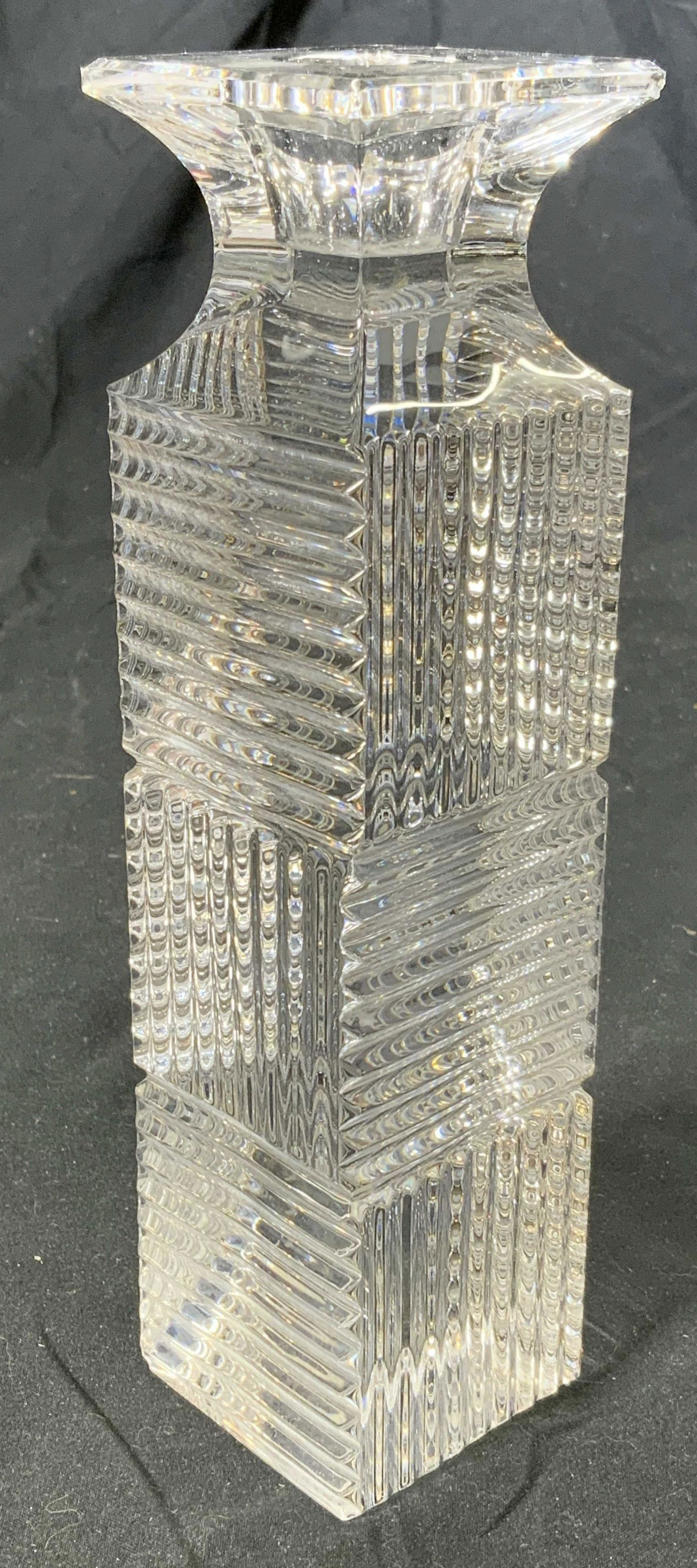 VAL ST LAMBERT Cut Crystal Candlestick (1 of 7)