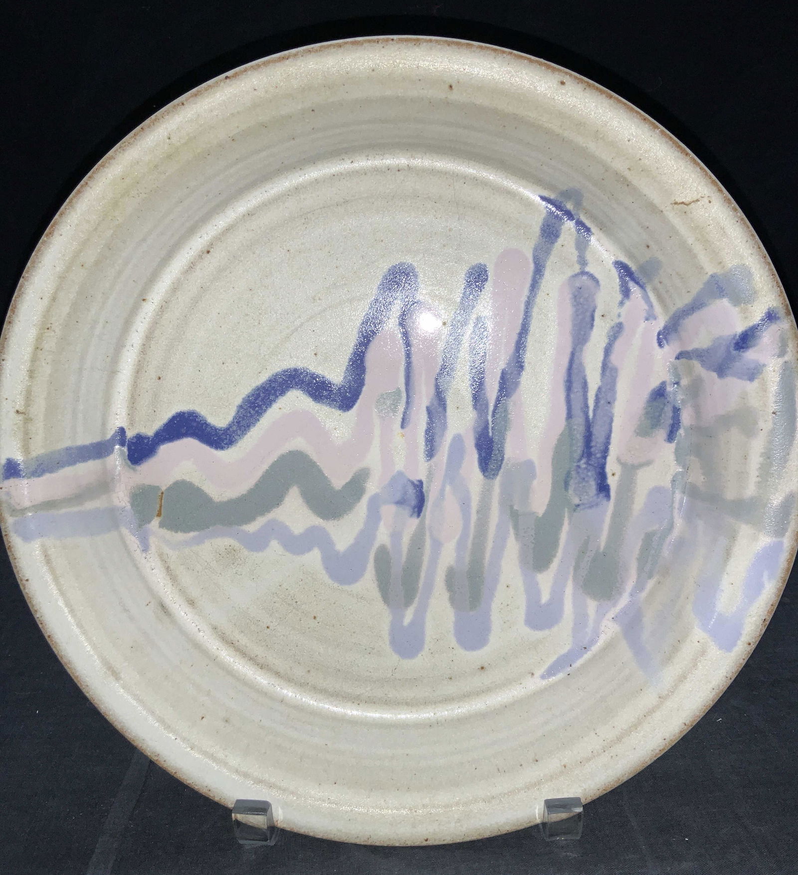 Artist Signed Ceramic Deep Dish (1 of 6)