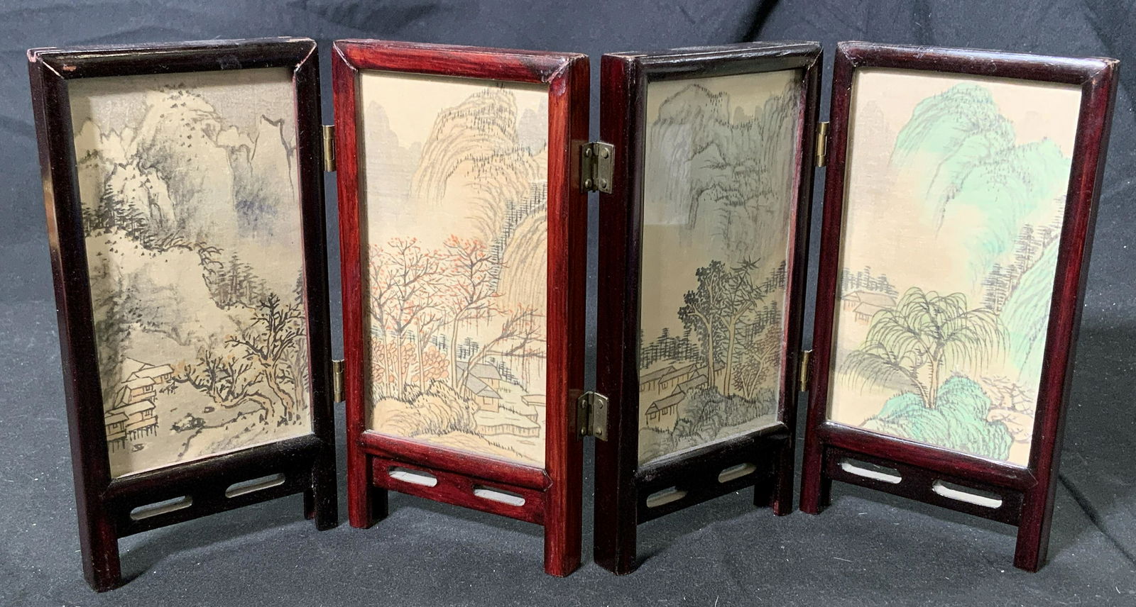 Small Partition with Asian Landscape Ink Paintings (1 of 7)