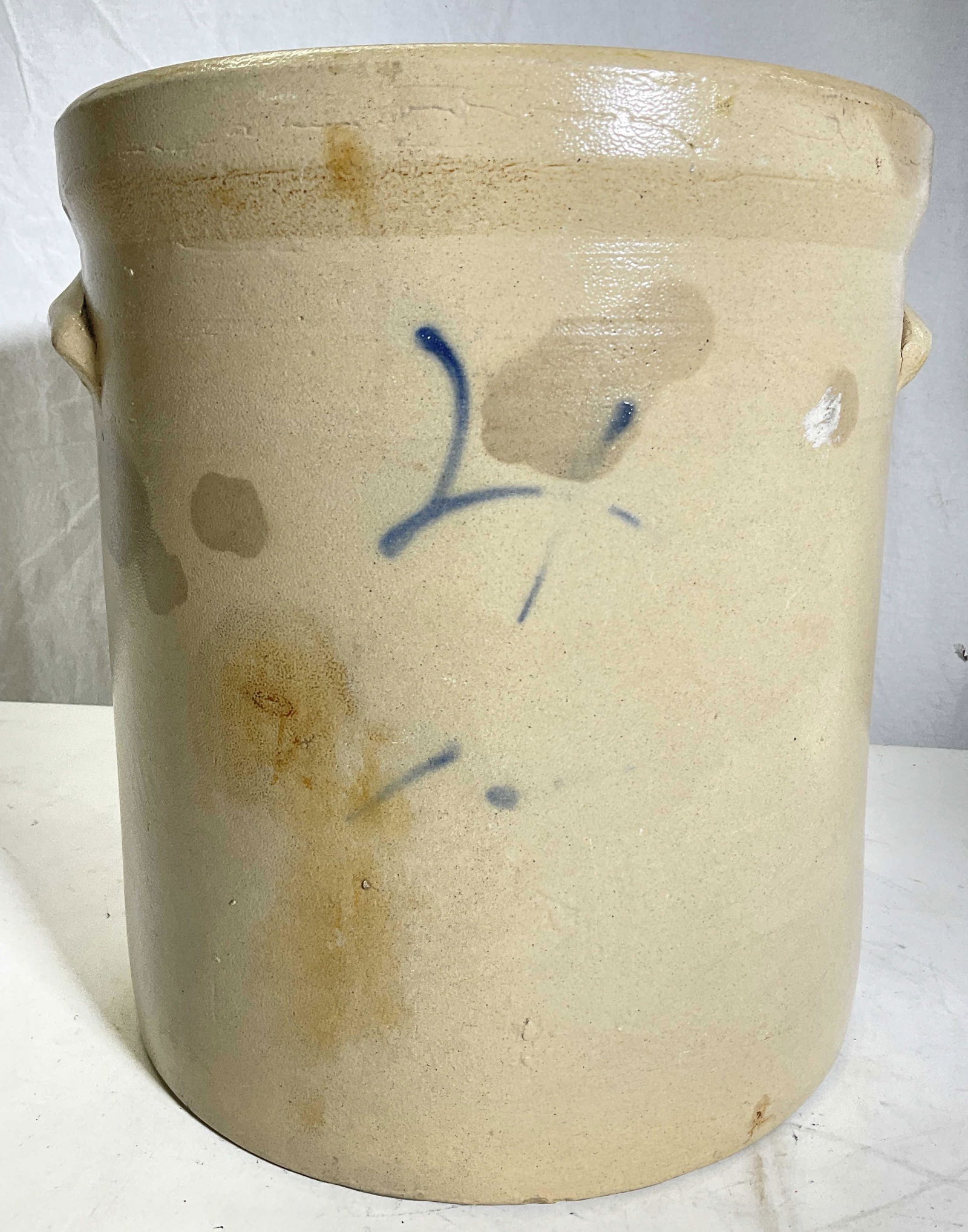 Antique Stoneware Salt Glazed Crock (1 of 6)