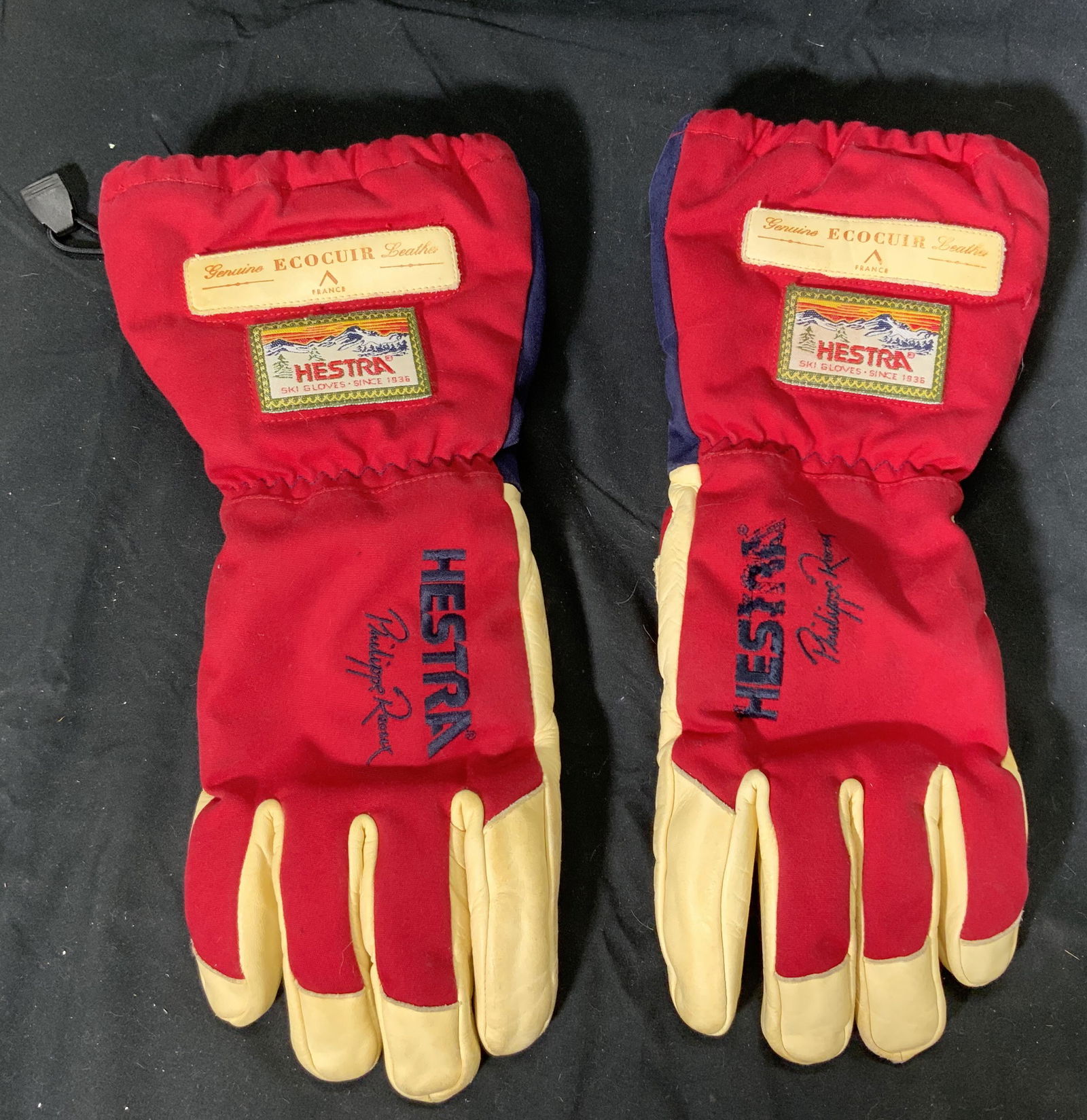 HESTRA Red Leather Ski Gloves (1 of 5)