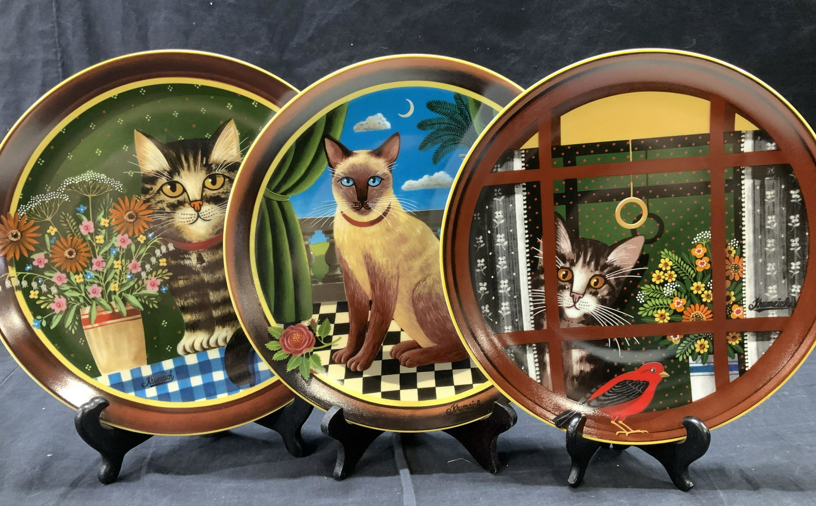 Sgn KRUMEICH A Perenna Porcelain Ltd Ed Plates 3 (1 of 8)