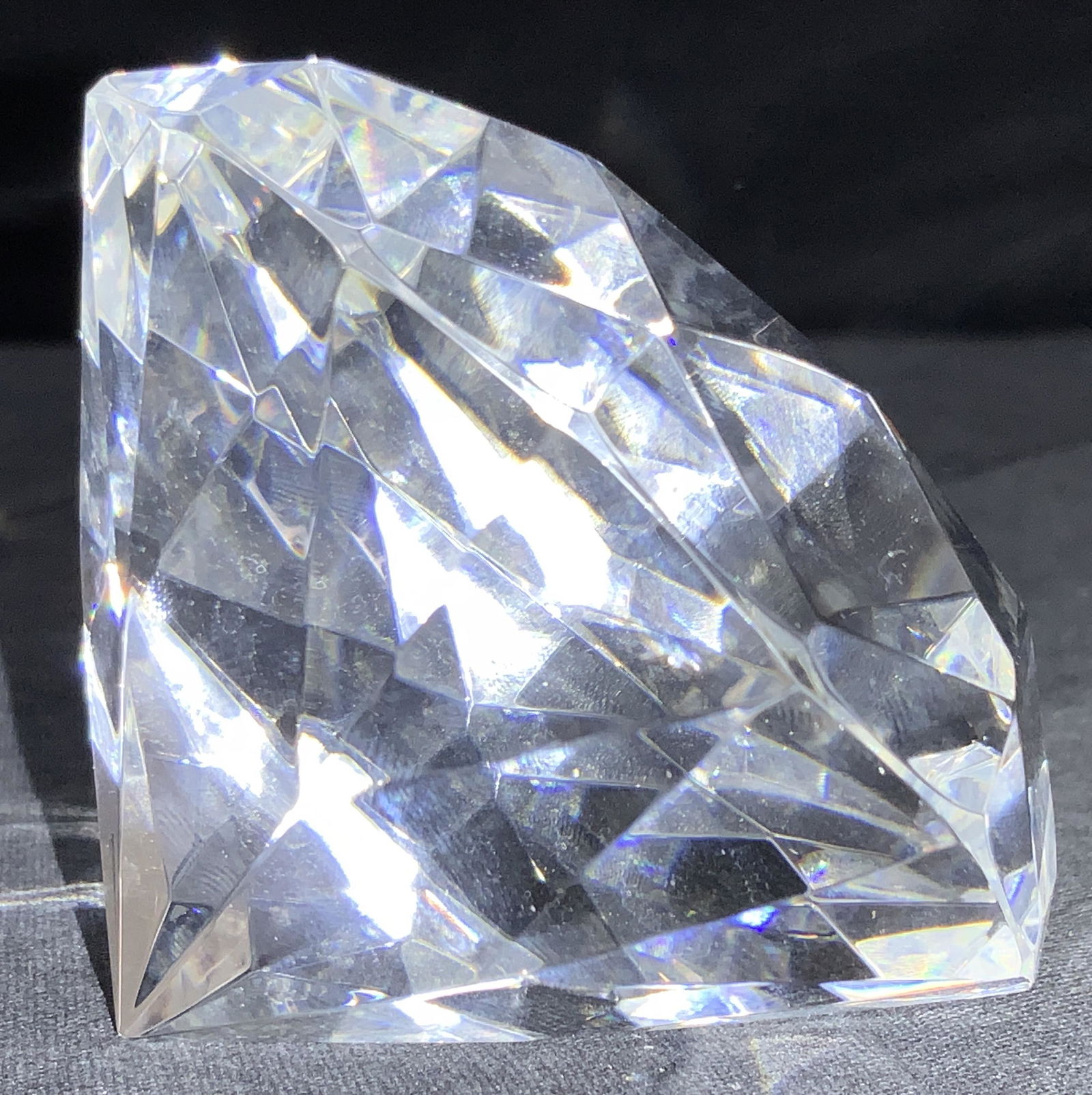 Glass Cut Diamond Shaped Paperweight (1 of 6)