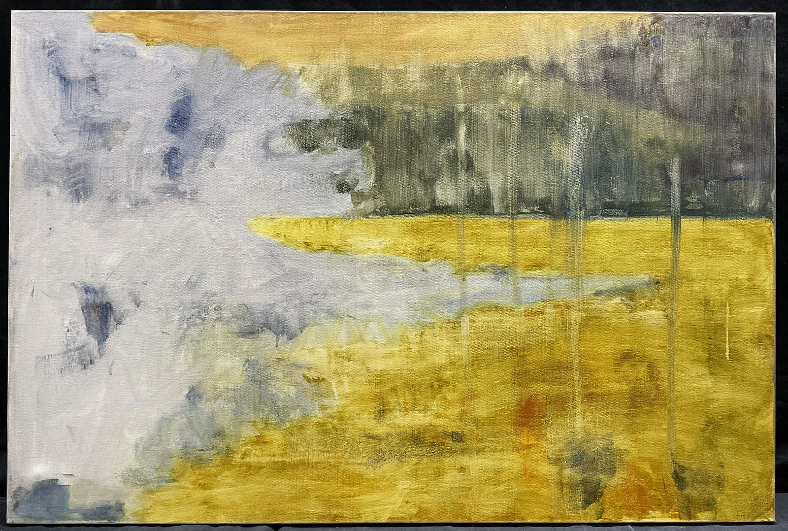 Acrylic Painting of an Abstract Landscape (1 of 5)