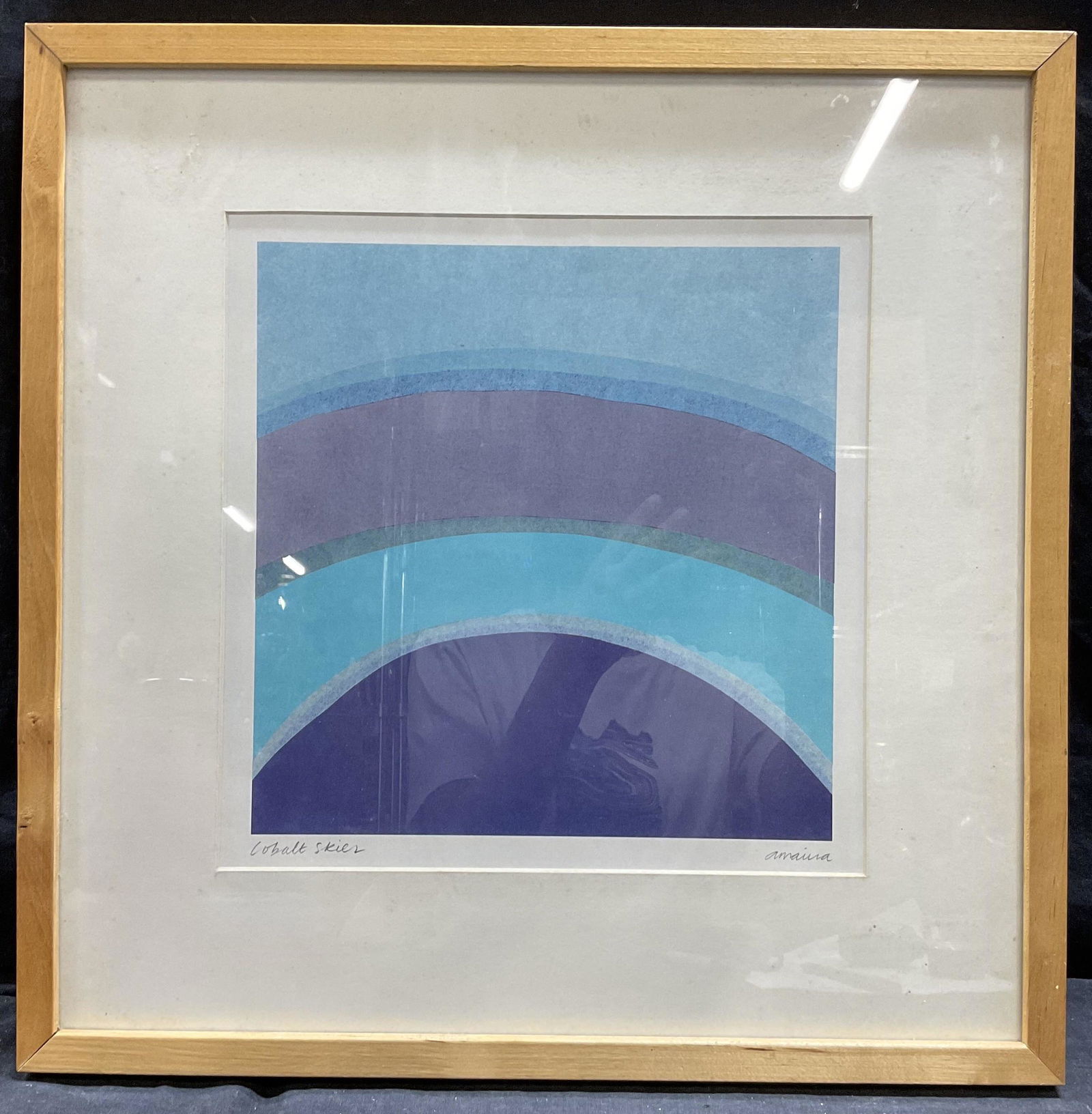 AMAINA Signed Cobalt Skies Lithograph (1 of 7)