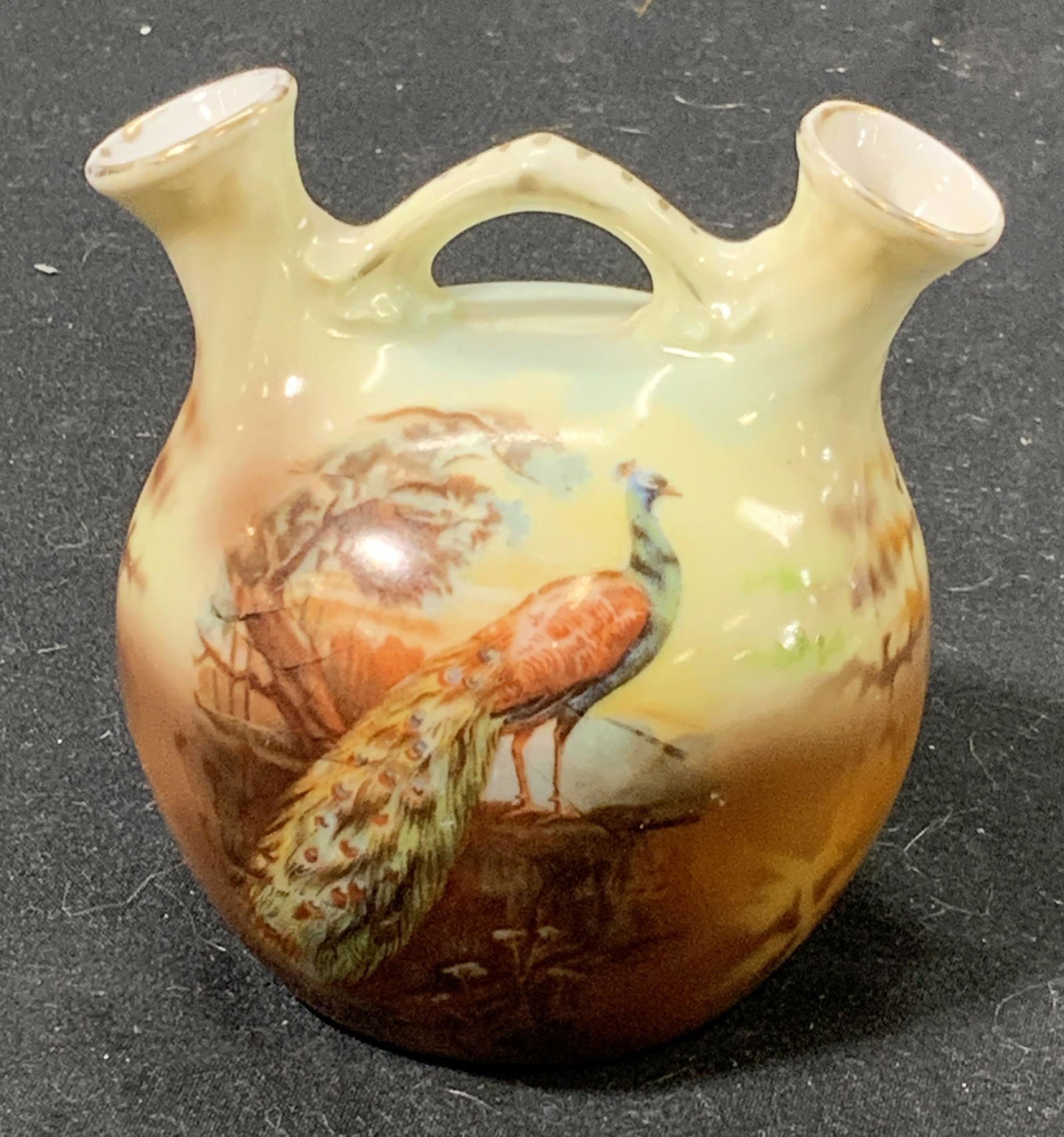 ROYAL BAYREUTH Style Vintage Double Bud Vase (1 of 6)