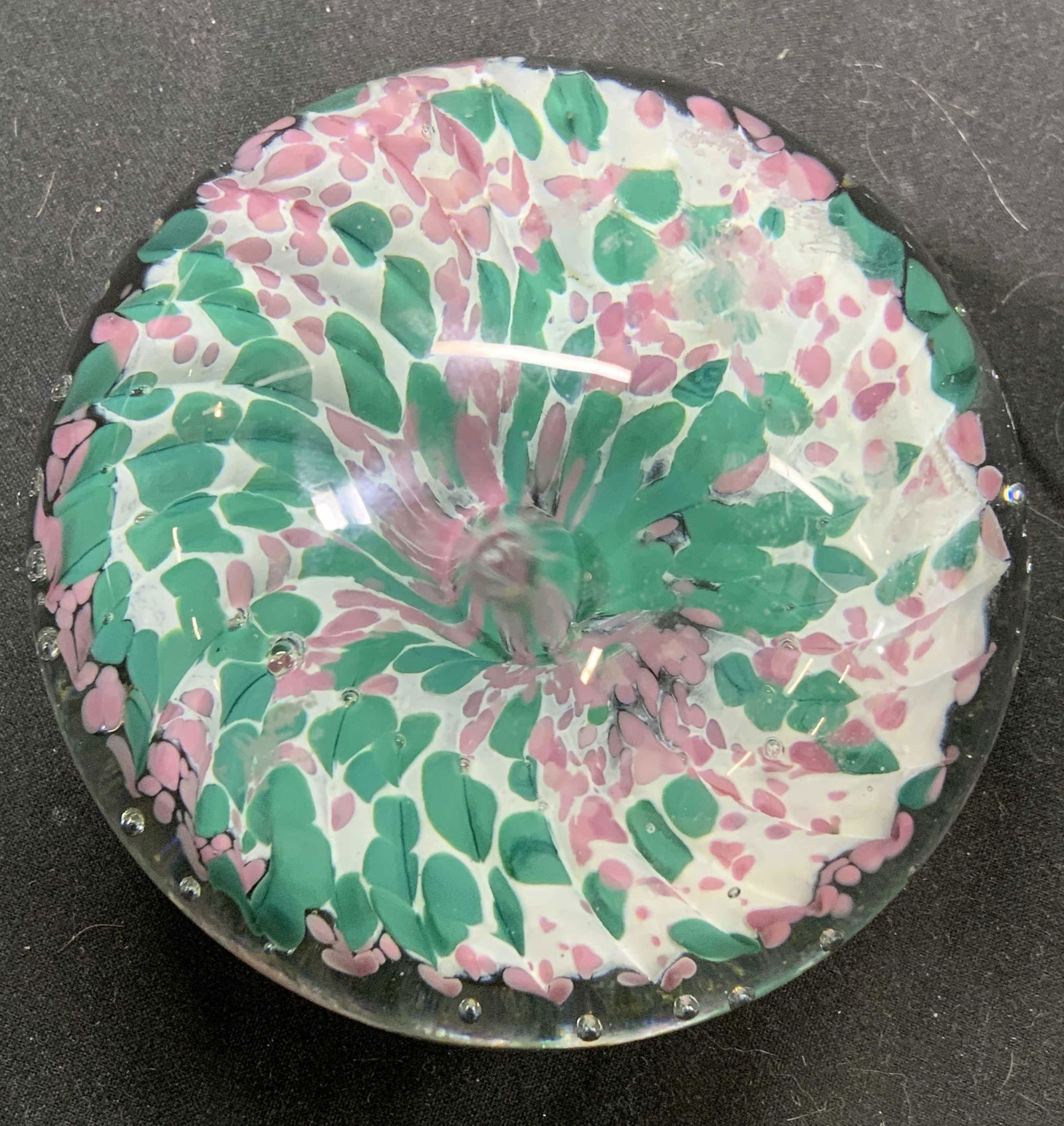 Decorative Art Glass Millefiori Style Paperweight (1 of 5)