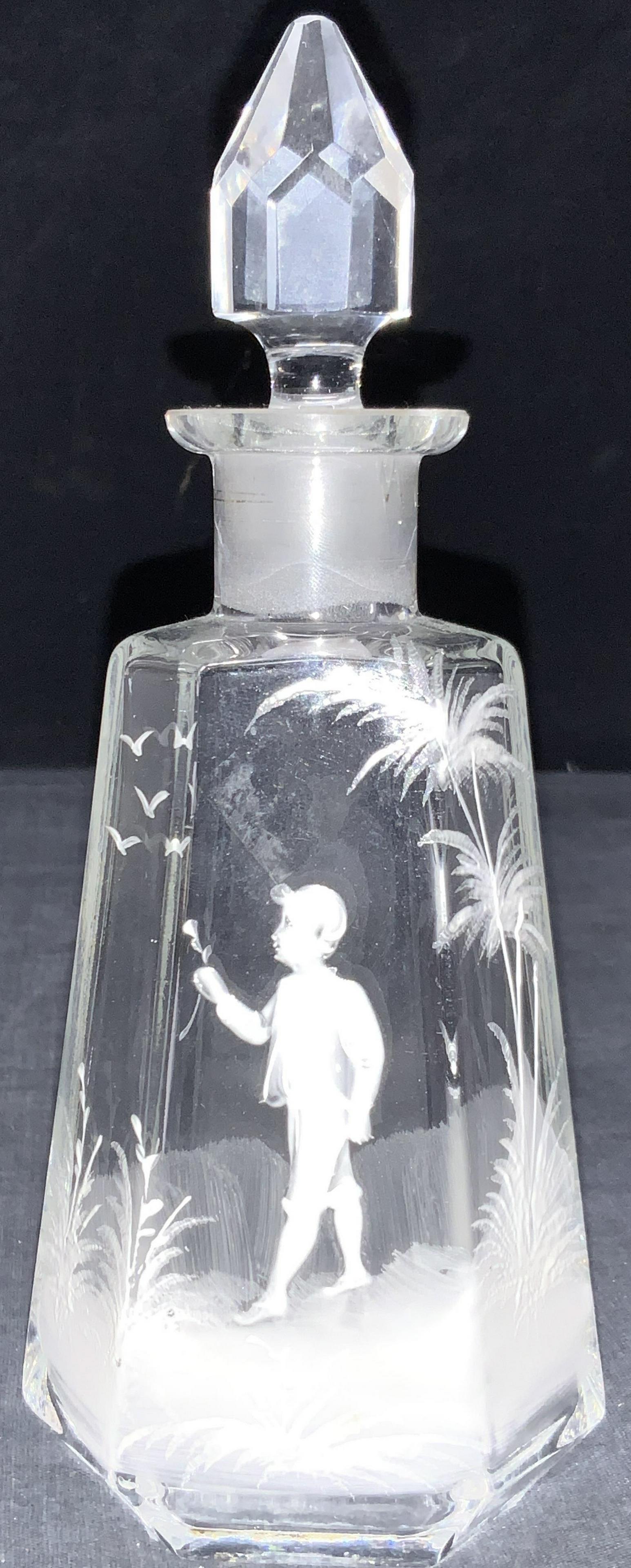 Vintage Hand Painted Glass Decanter (1 of 8)